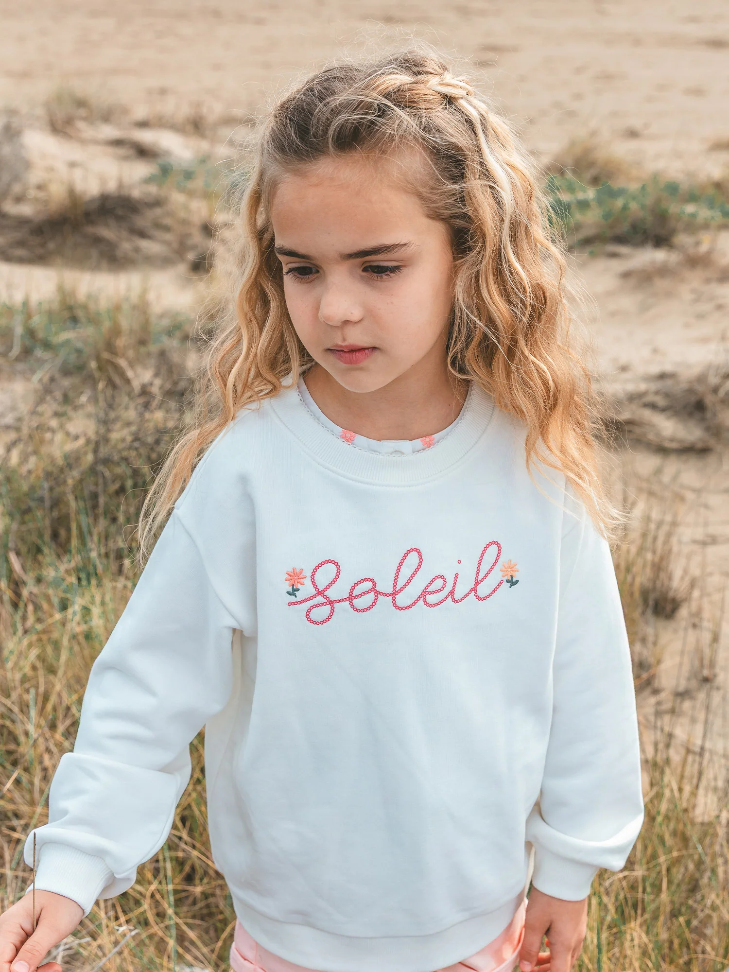 Sweat écru Fille - Image 2