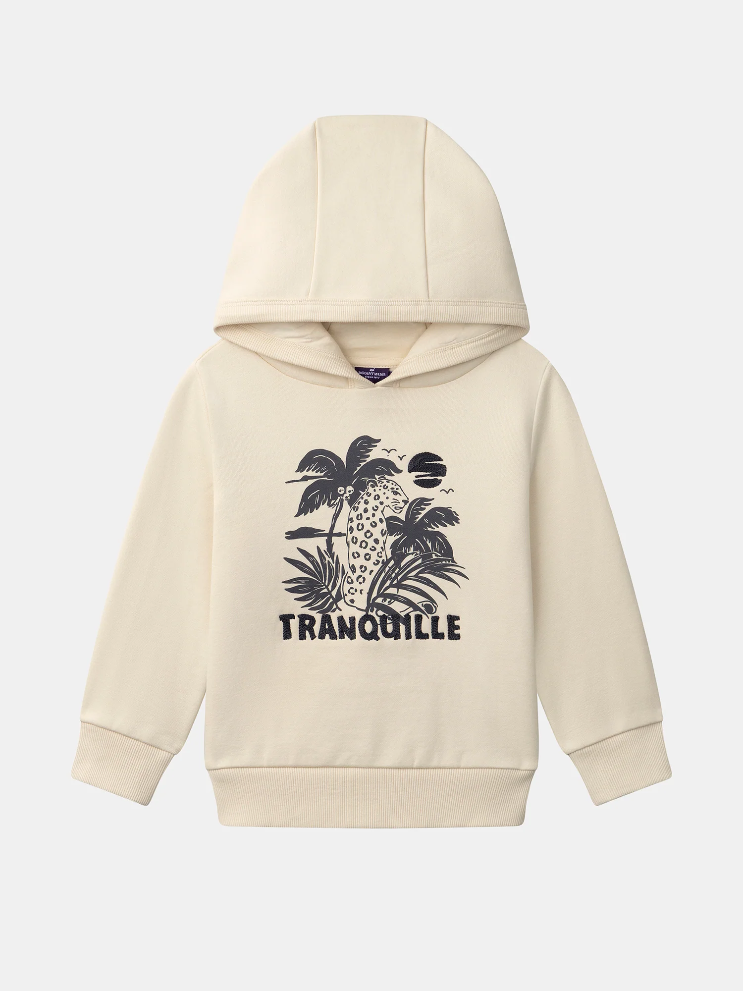 Sweat à capuche beige Garçon