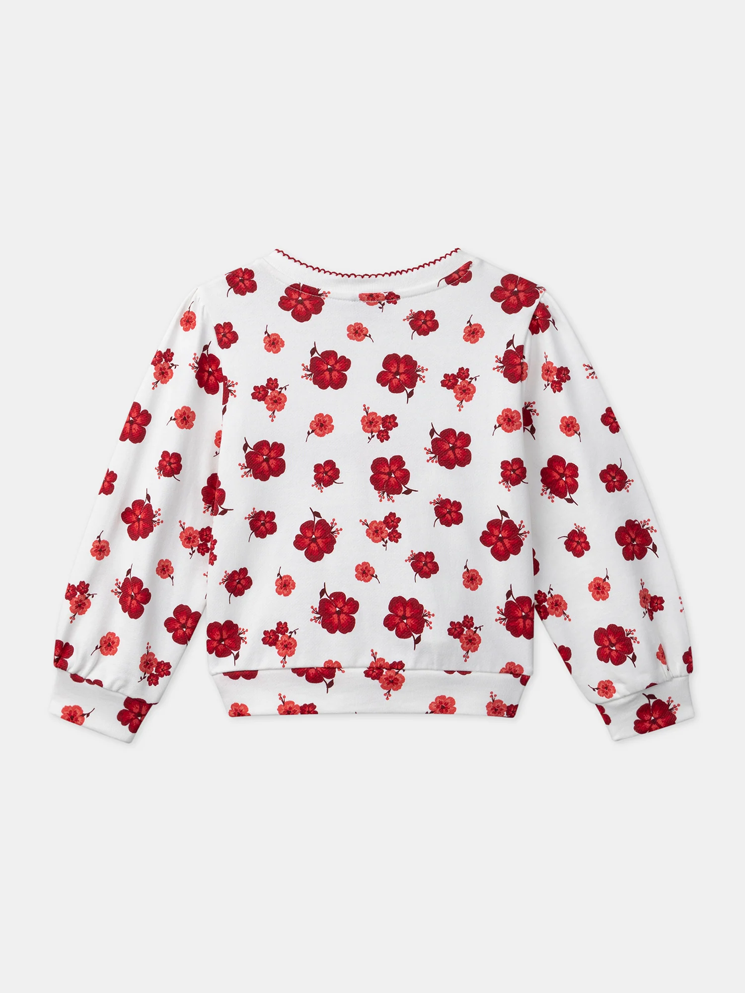 Sweat-Shirt fleuri à inscription bouclettes - Image 3