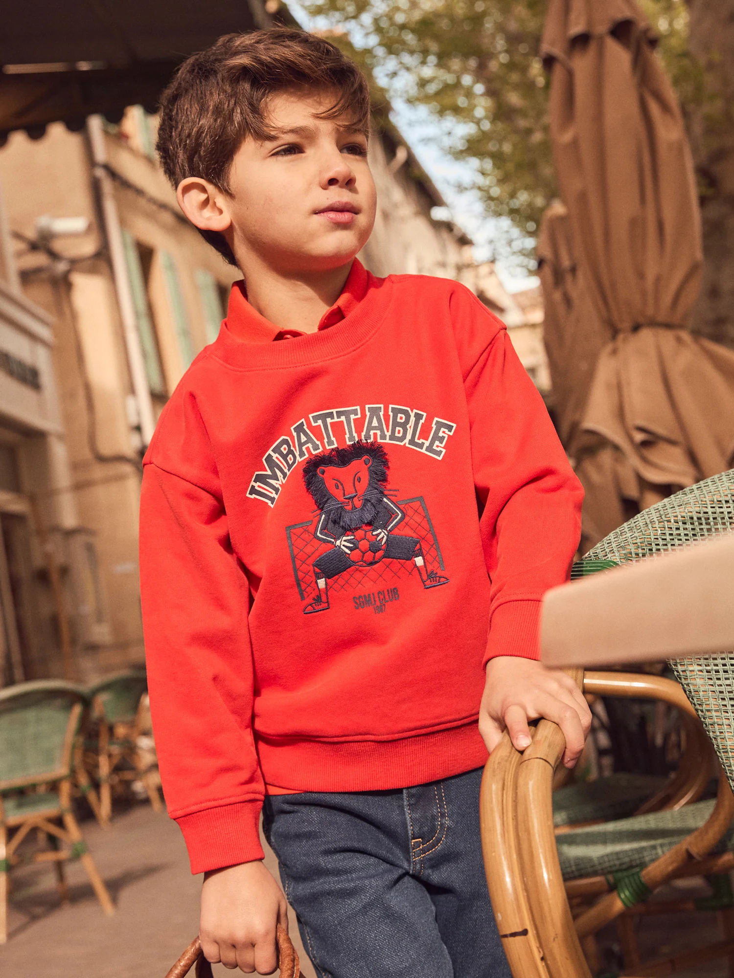 Sweat Shirt Rouge - Image 2