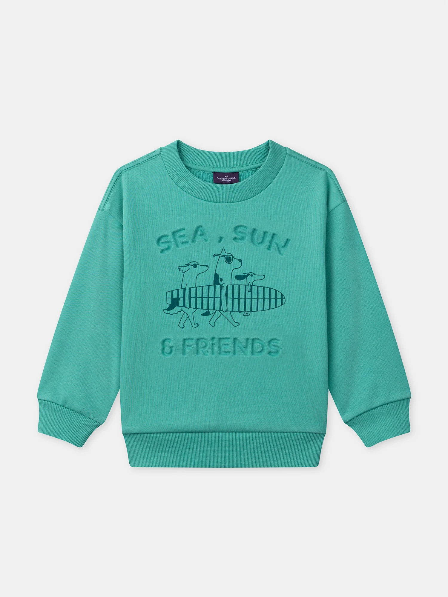 Sweat-shirt vert Garçon