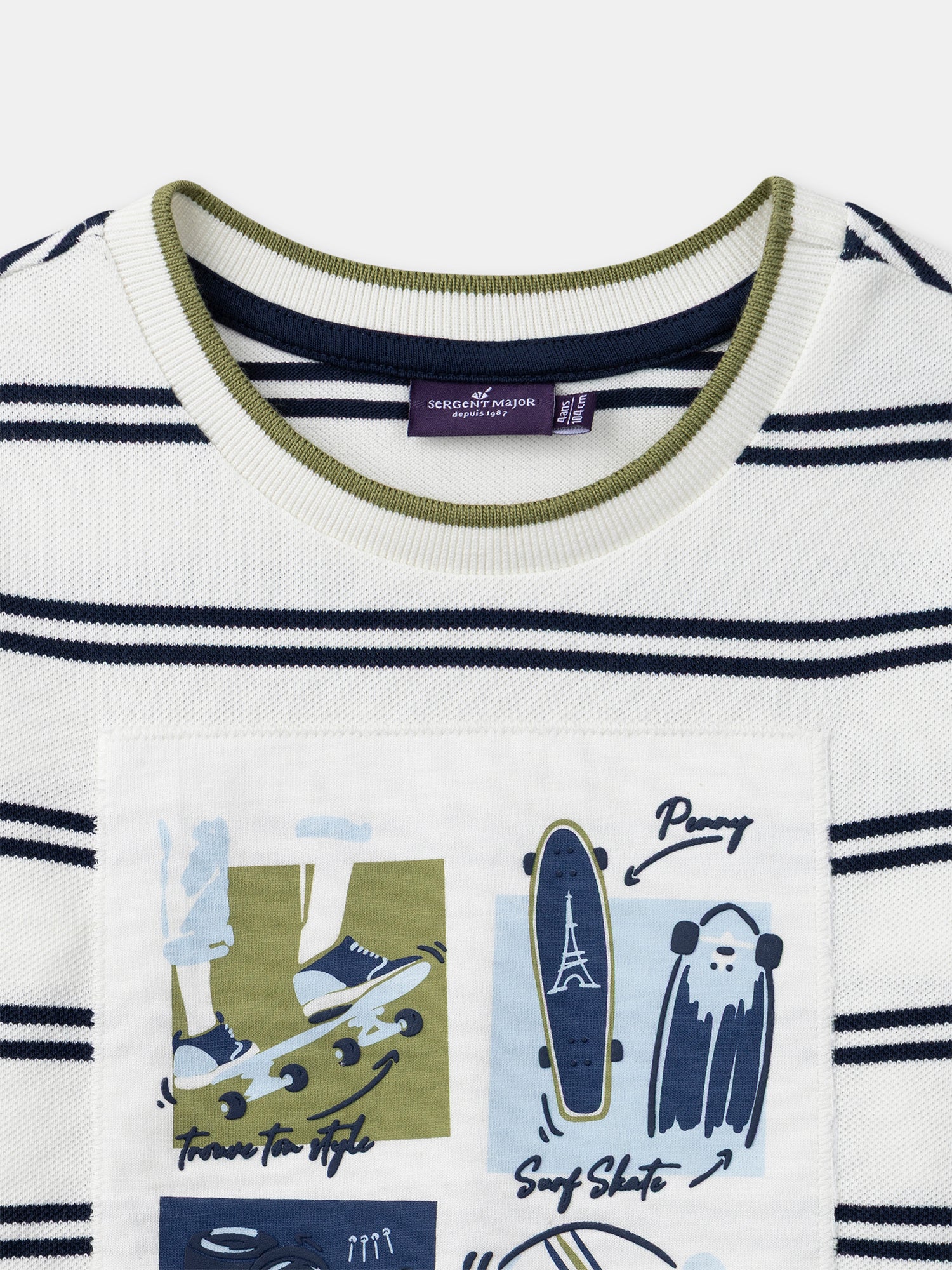 T-Shirt à rayures et manches longues Garçon - Image 8