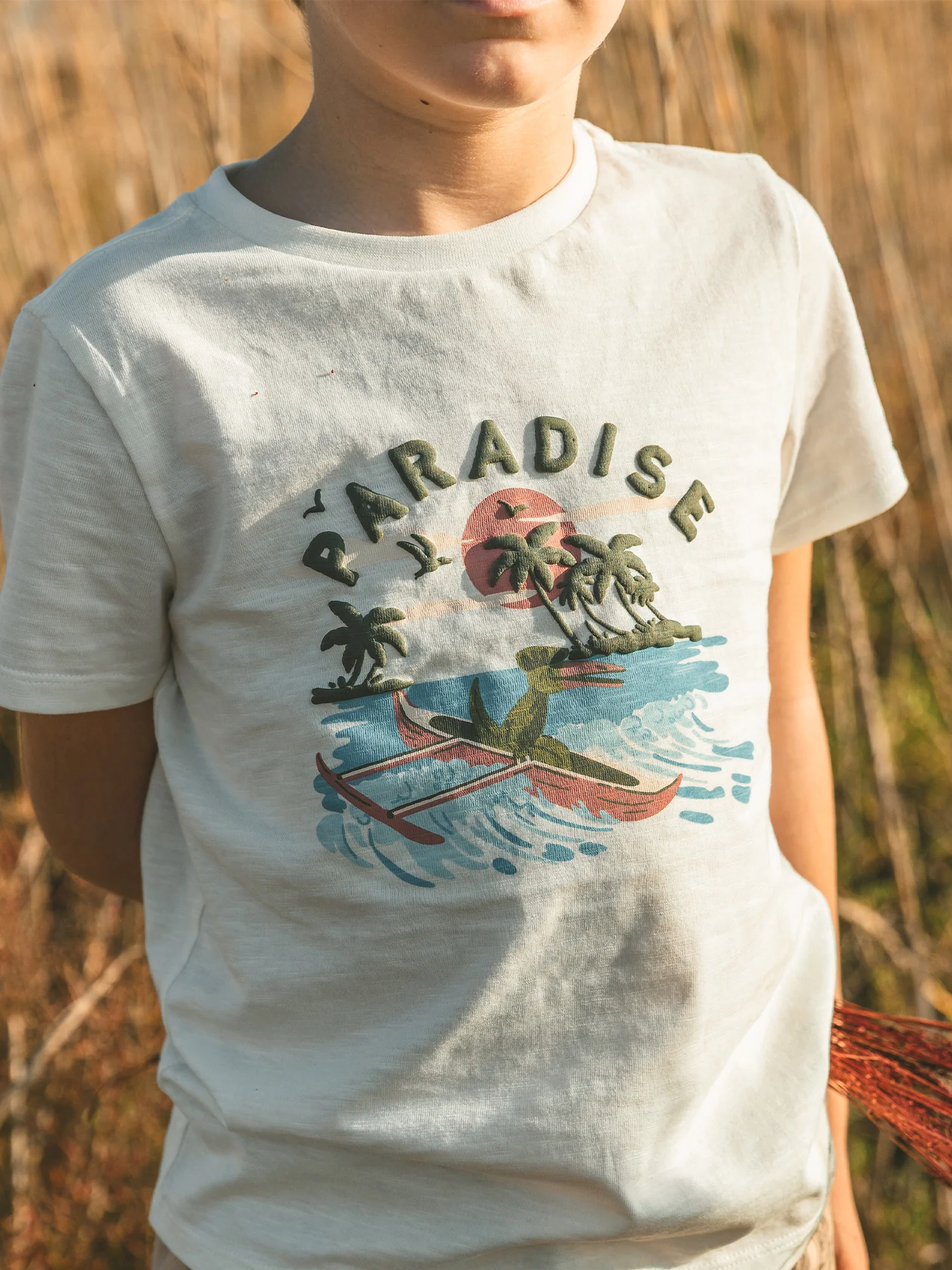 T-shirt blanc Garçon - Image 3