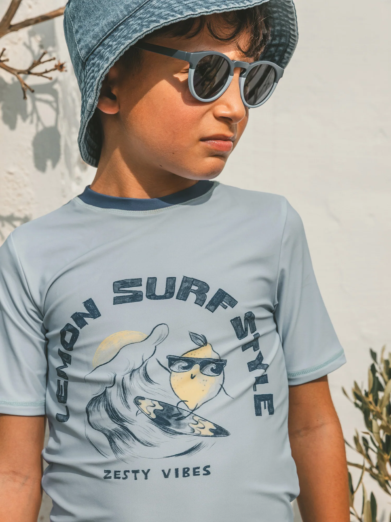 T-shirt de bain bleu ciel UPF 50+ Garçon - Image 3