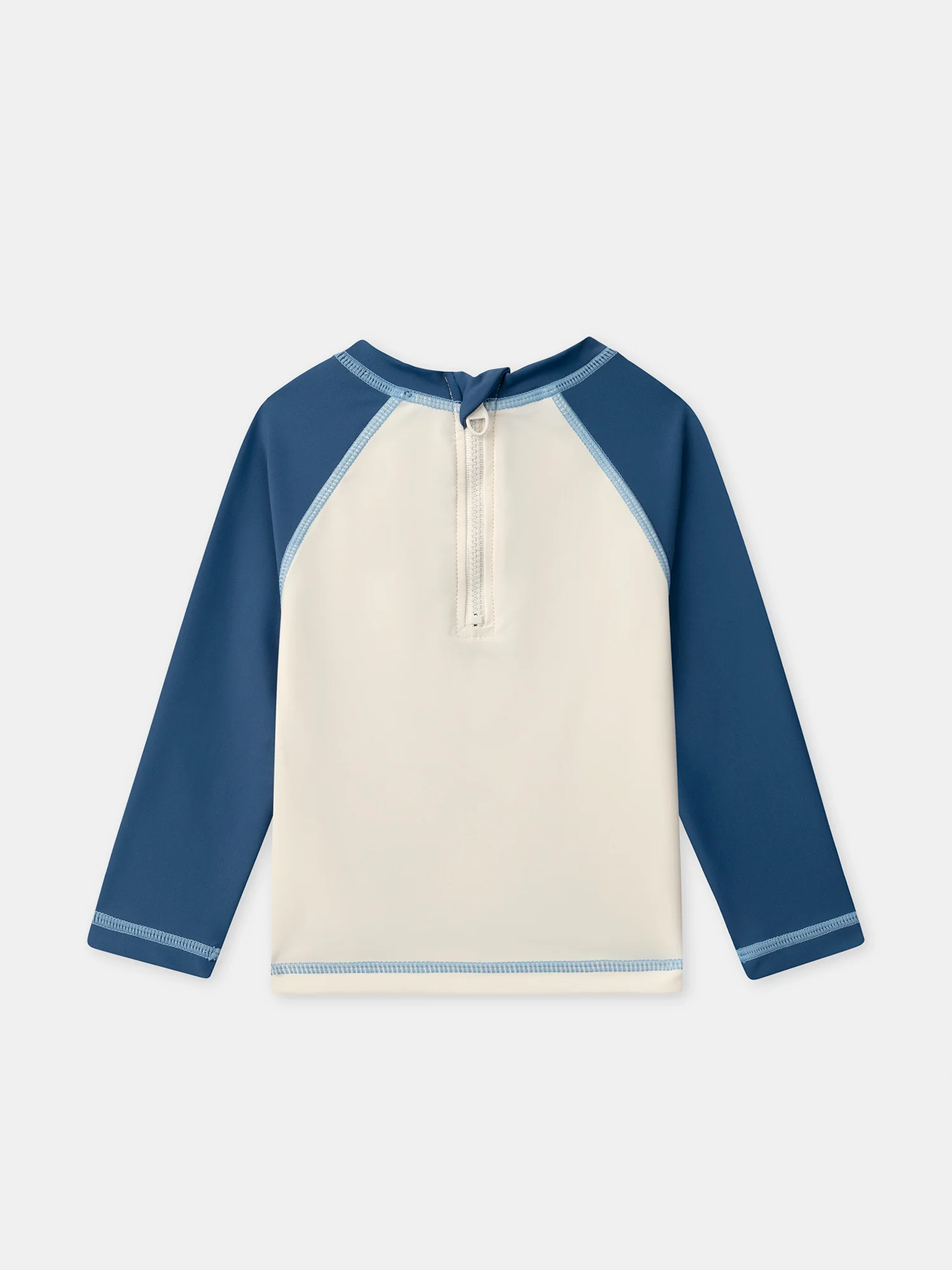 T-shirt de bain bleu et écru UPF 50+ Bébé Garçon - Image 7
