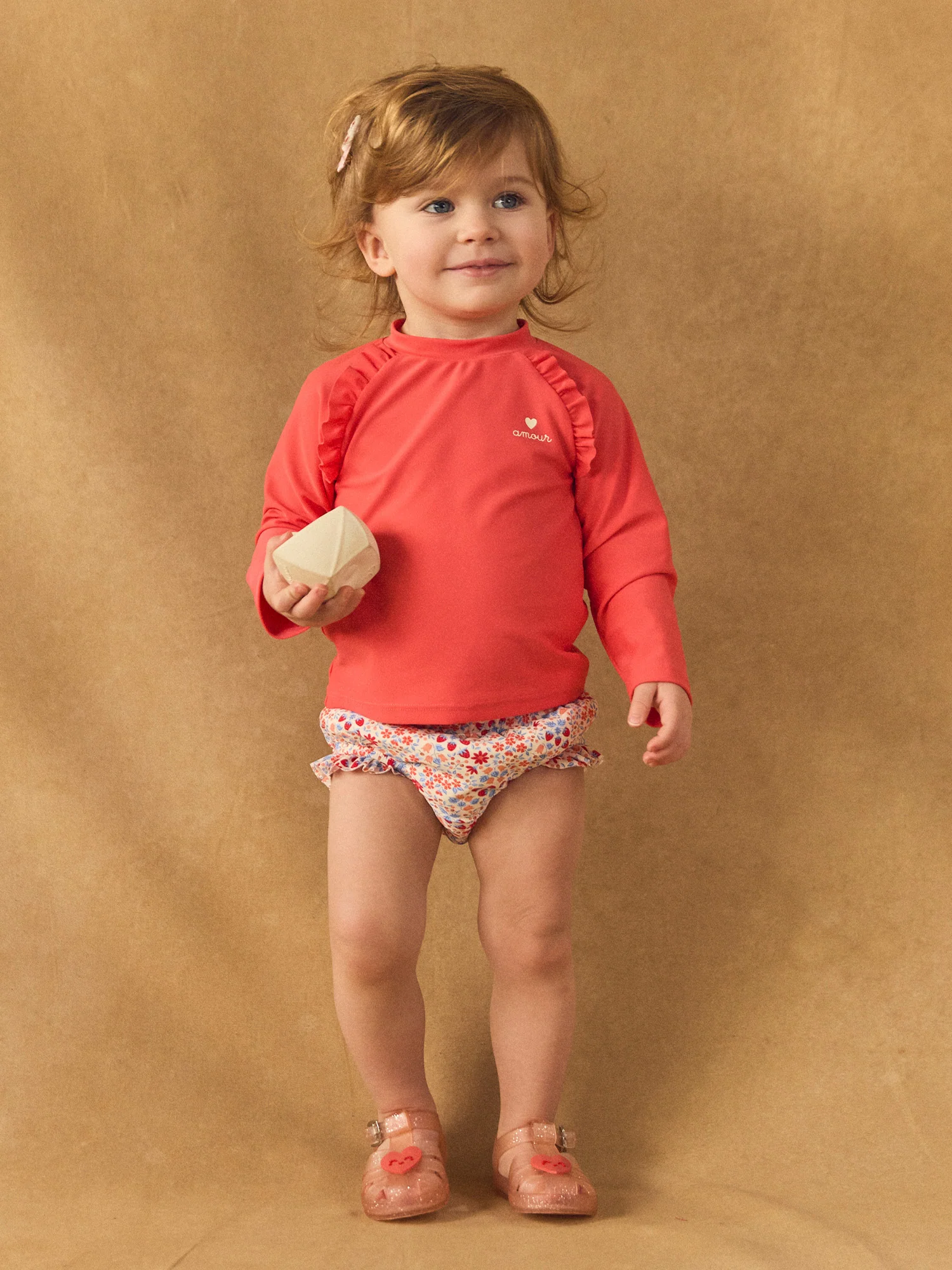 T-shirt de bain corail UPF 50+ Bébé Fille - Image 5