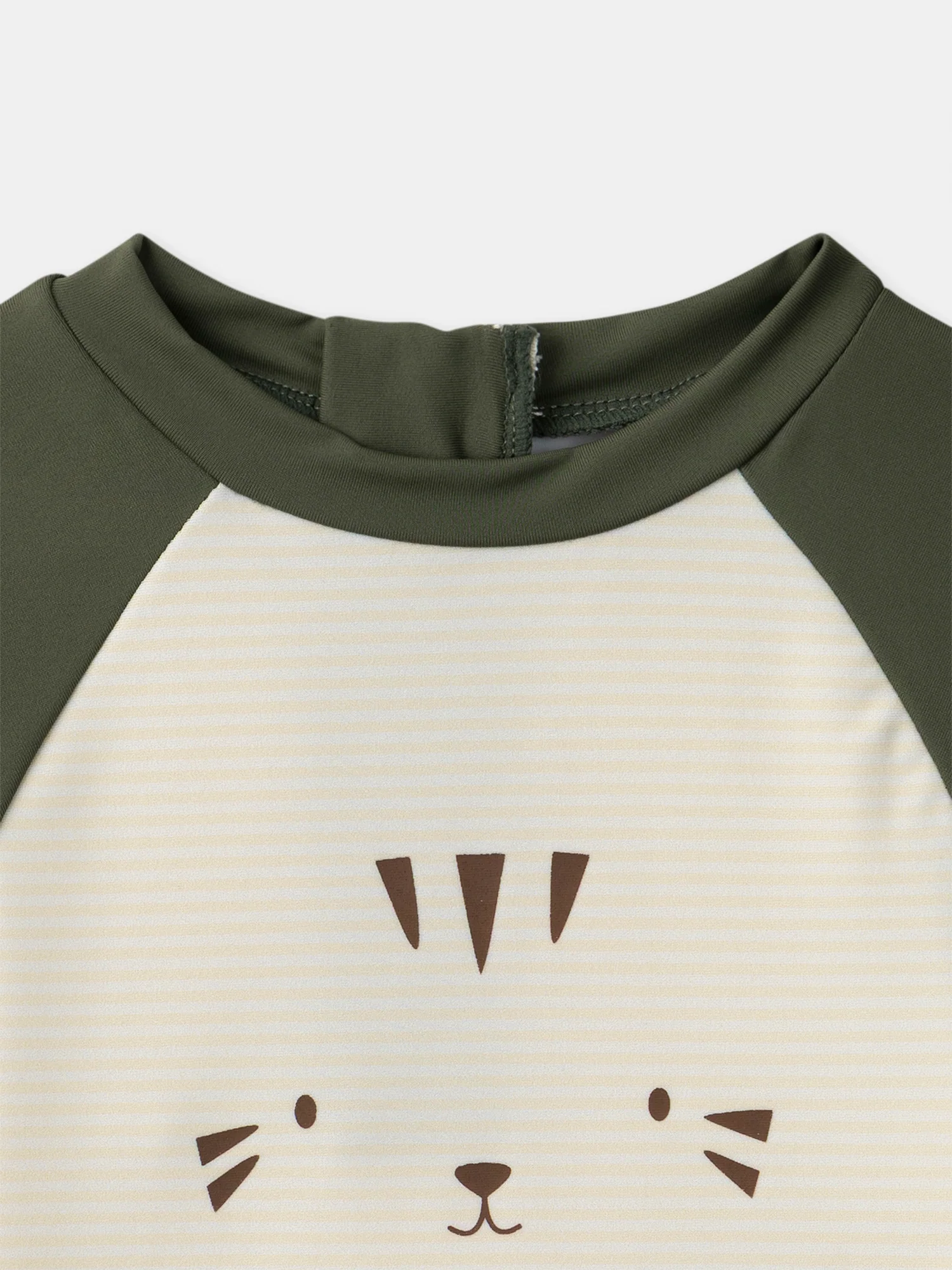 T-shirt de bain vert et écru UPF 50+ Bébé Garçon - Image 6