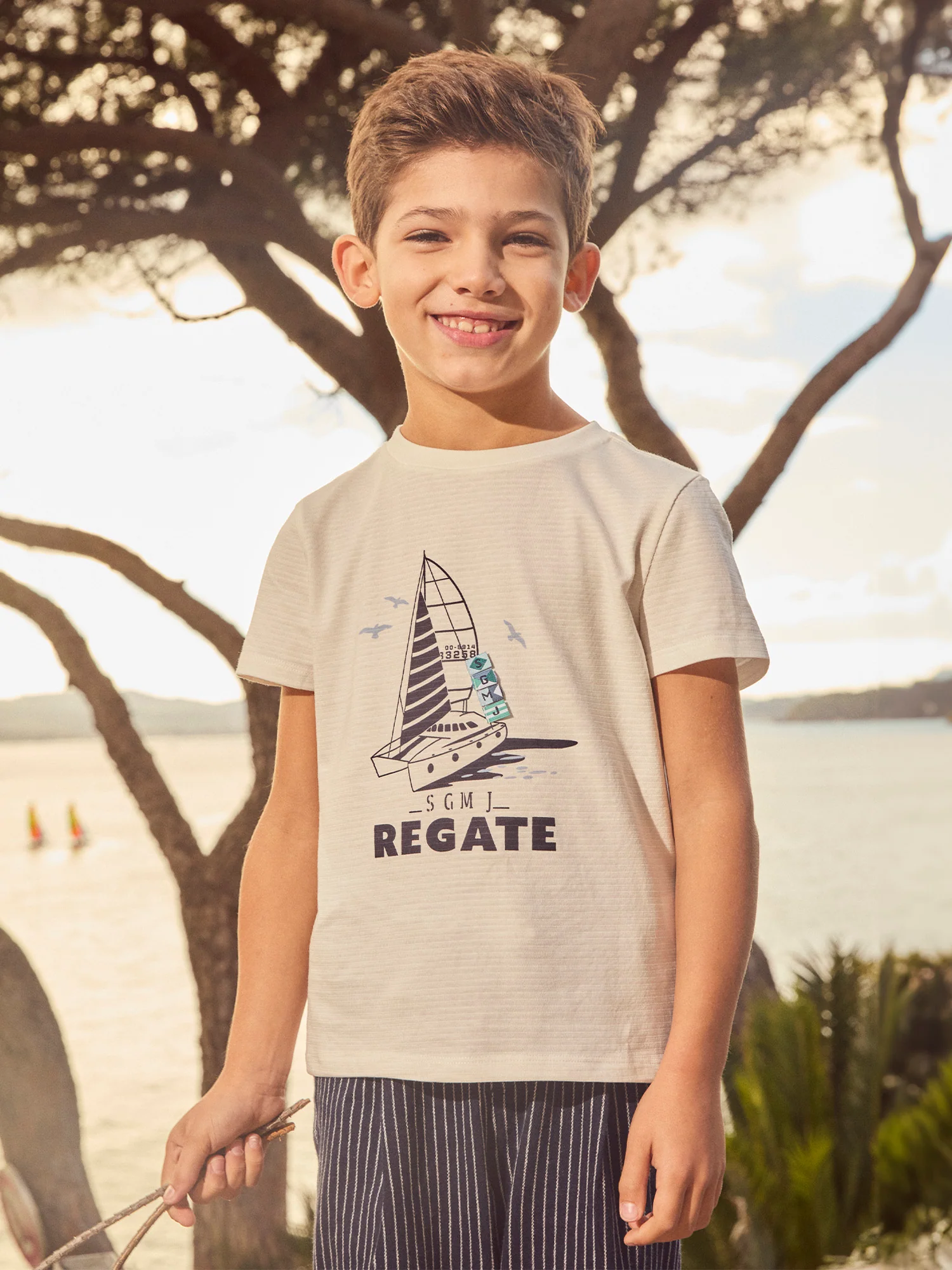 T-shirt écru Garçon - Image 2
