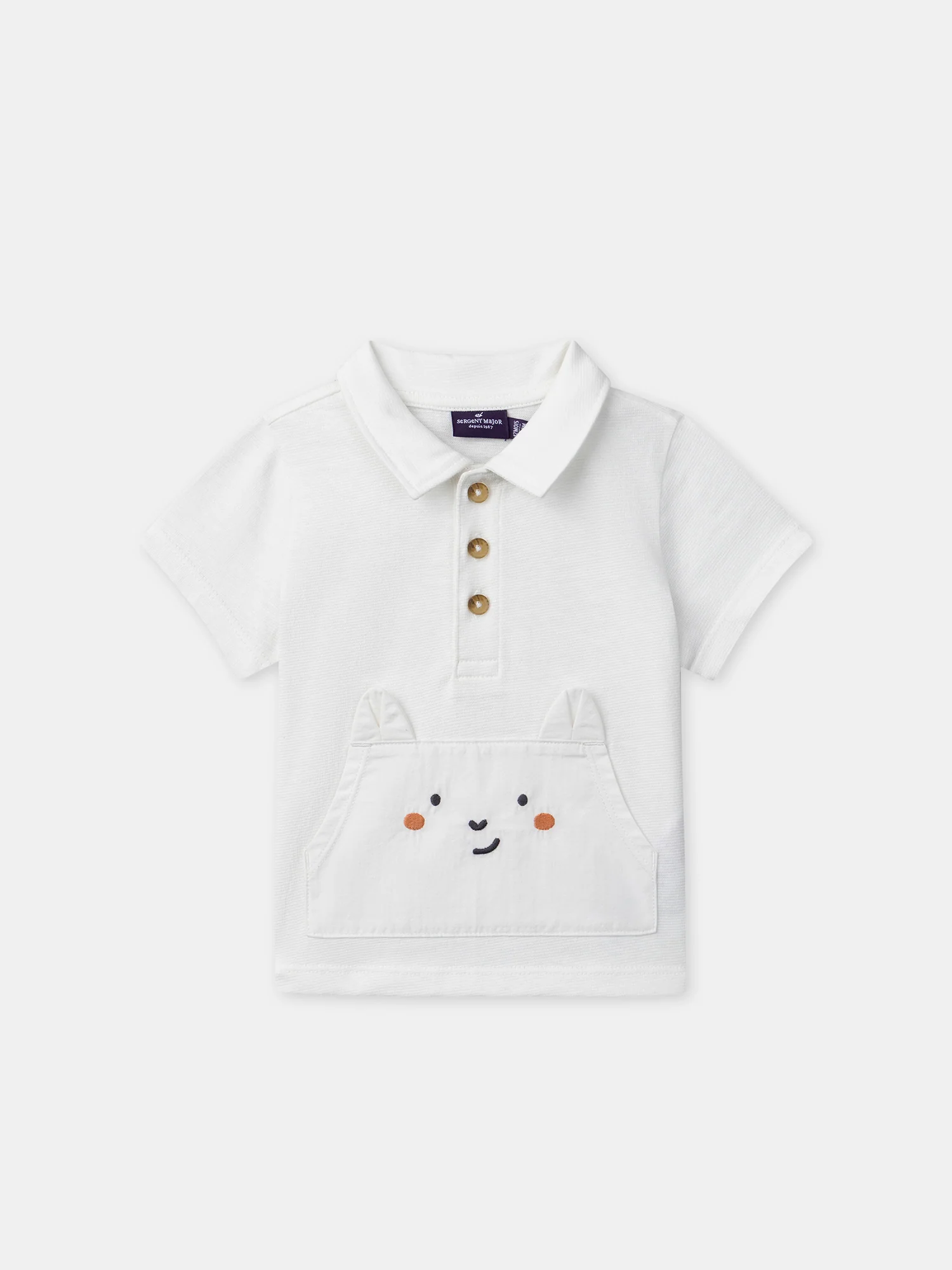T-shirt écru stylo polo Bébé Garçon