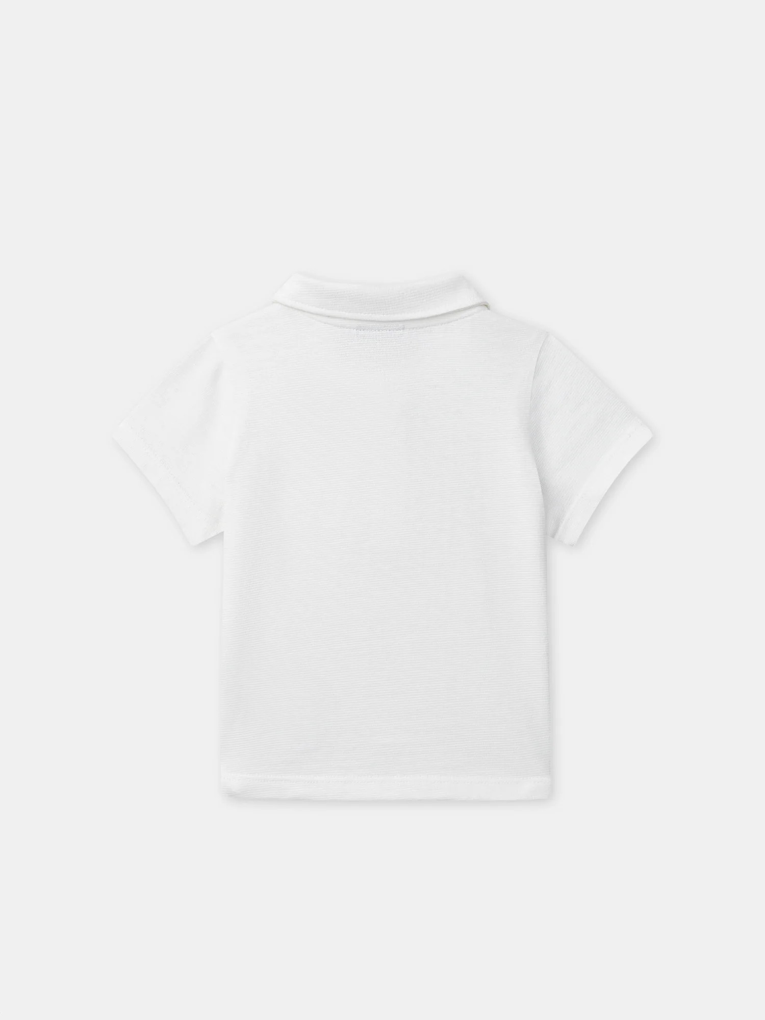 T-shirt écru stylo polo Bébé Garçon - Image 3