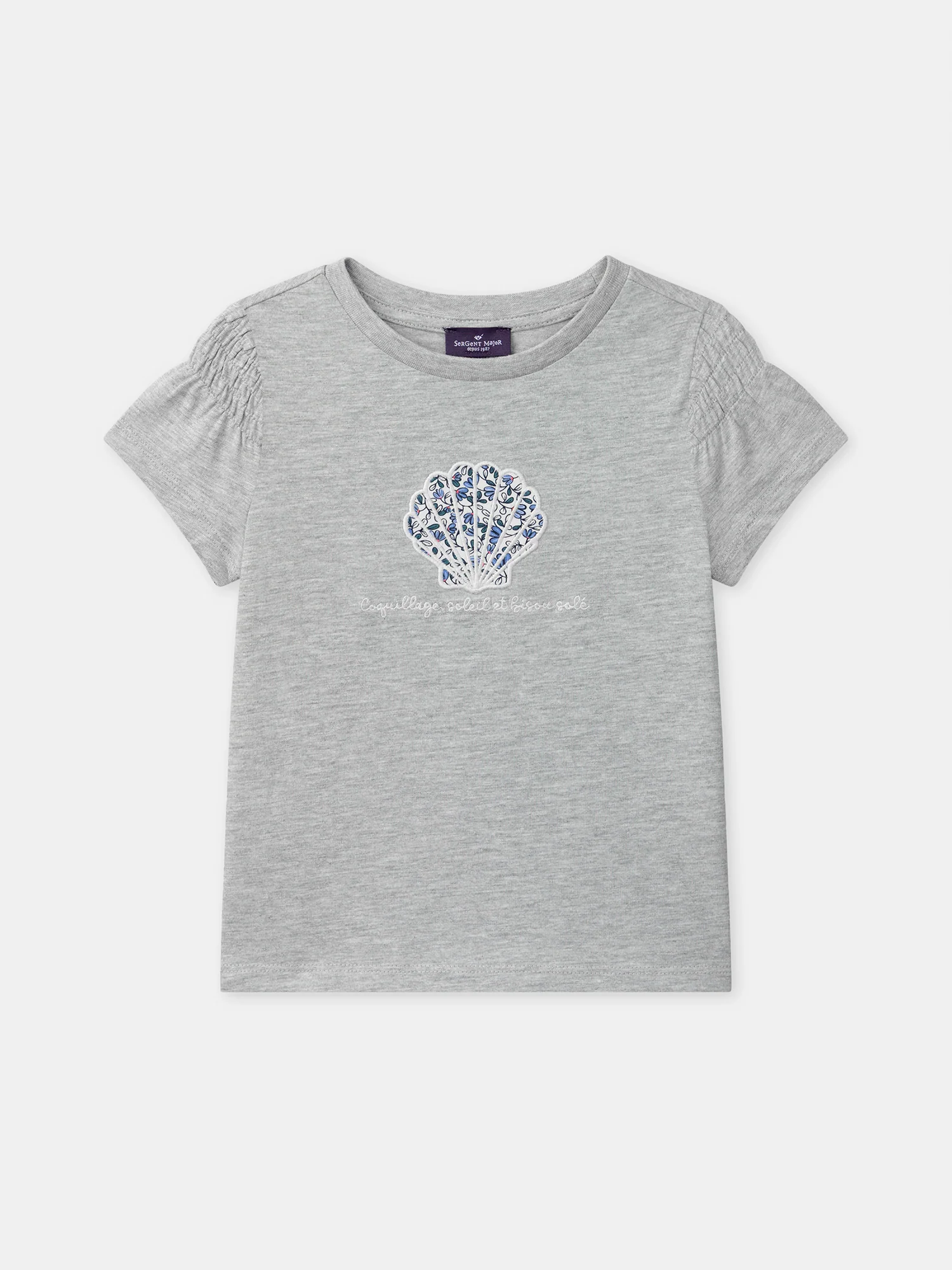 T-shirt gris + sac à bandoulière Fille - Image 2