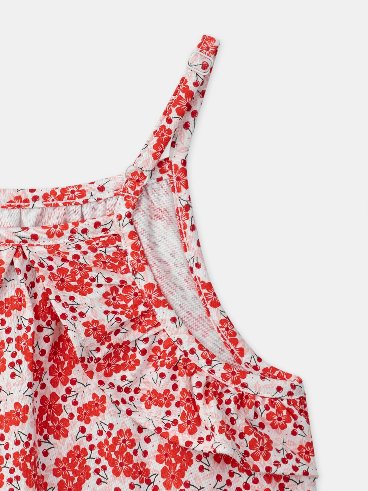 T-shirt imprimé fleuri à bretelles Fille - Image 3
