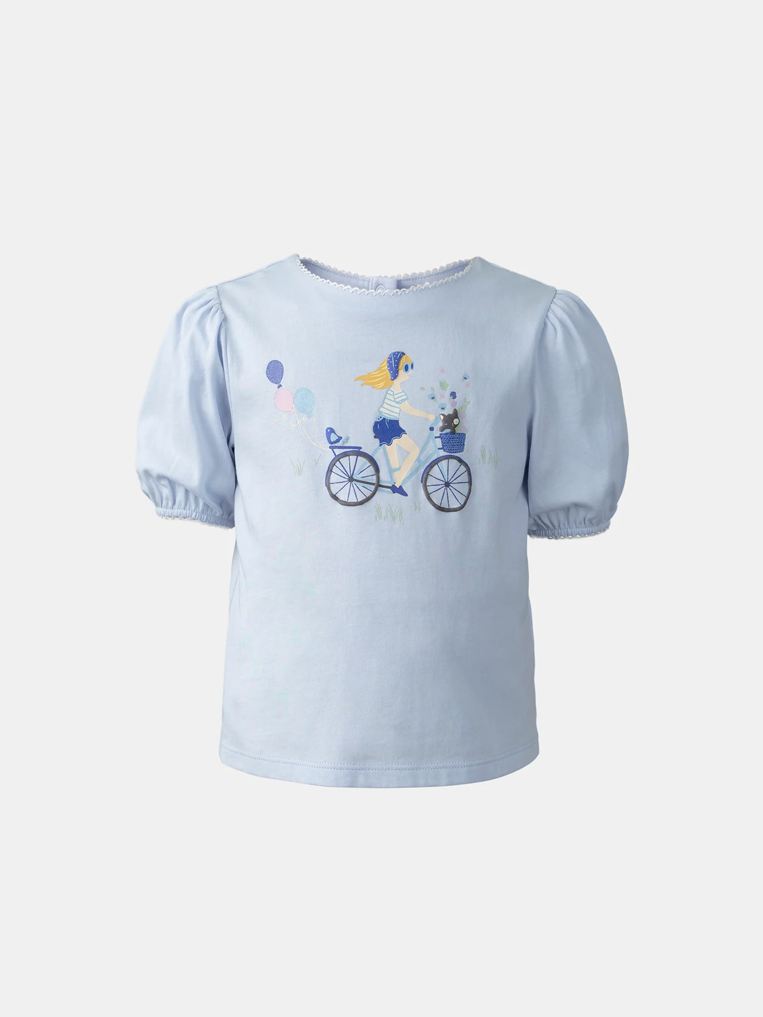 T-Shirt Manches Courtes Bleu ciel - Image 7