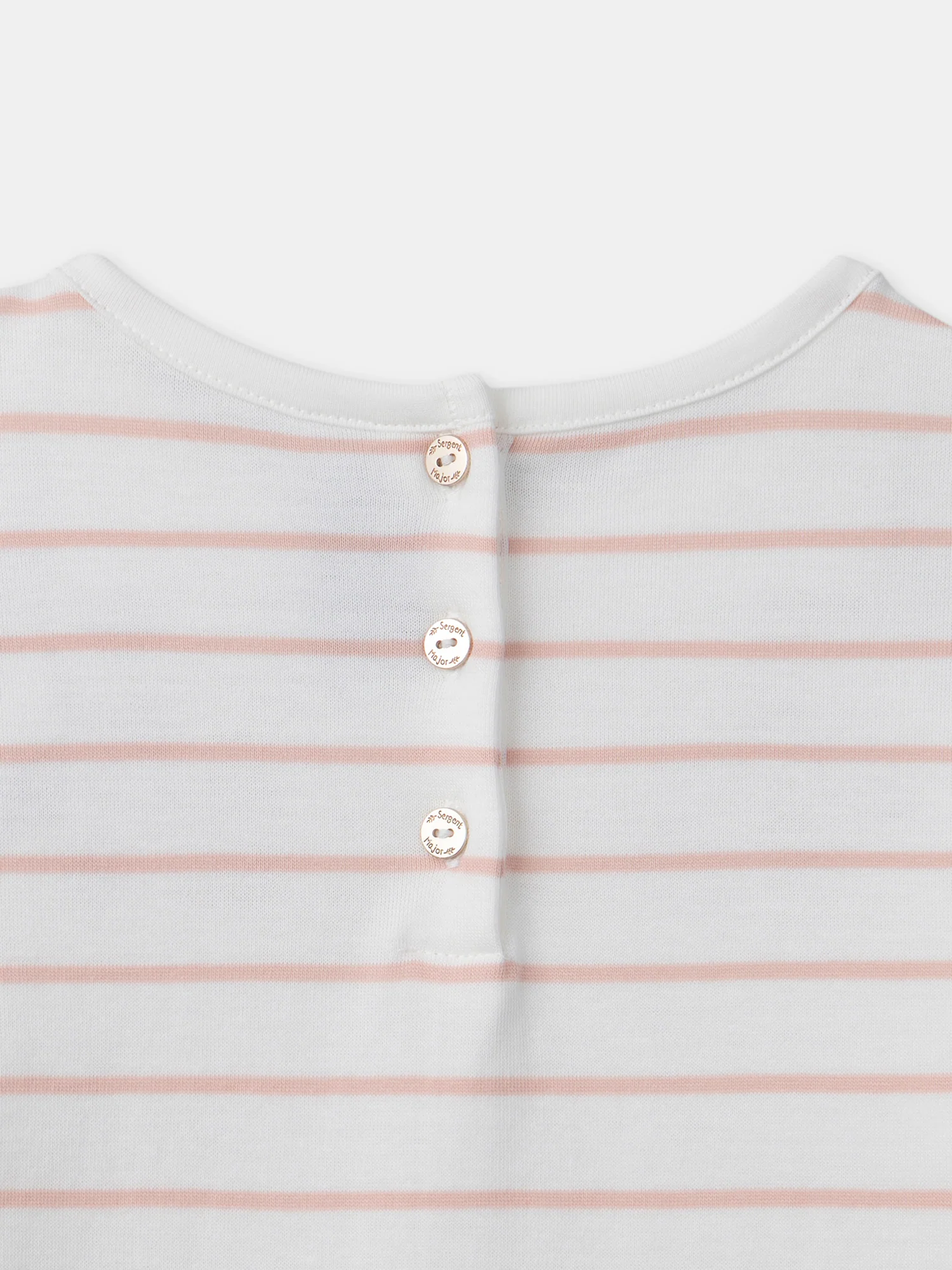 T-shirt marinière rose sequins - Image 3