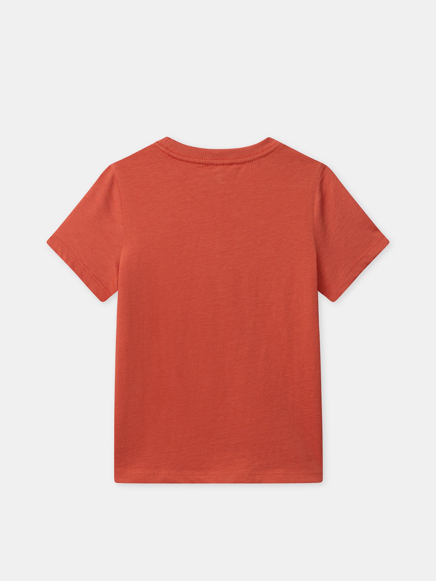 T-shirt orange imprimé palmiers Garçon - Image 5