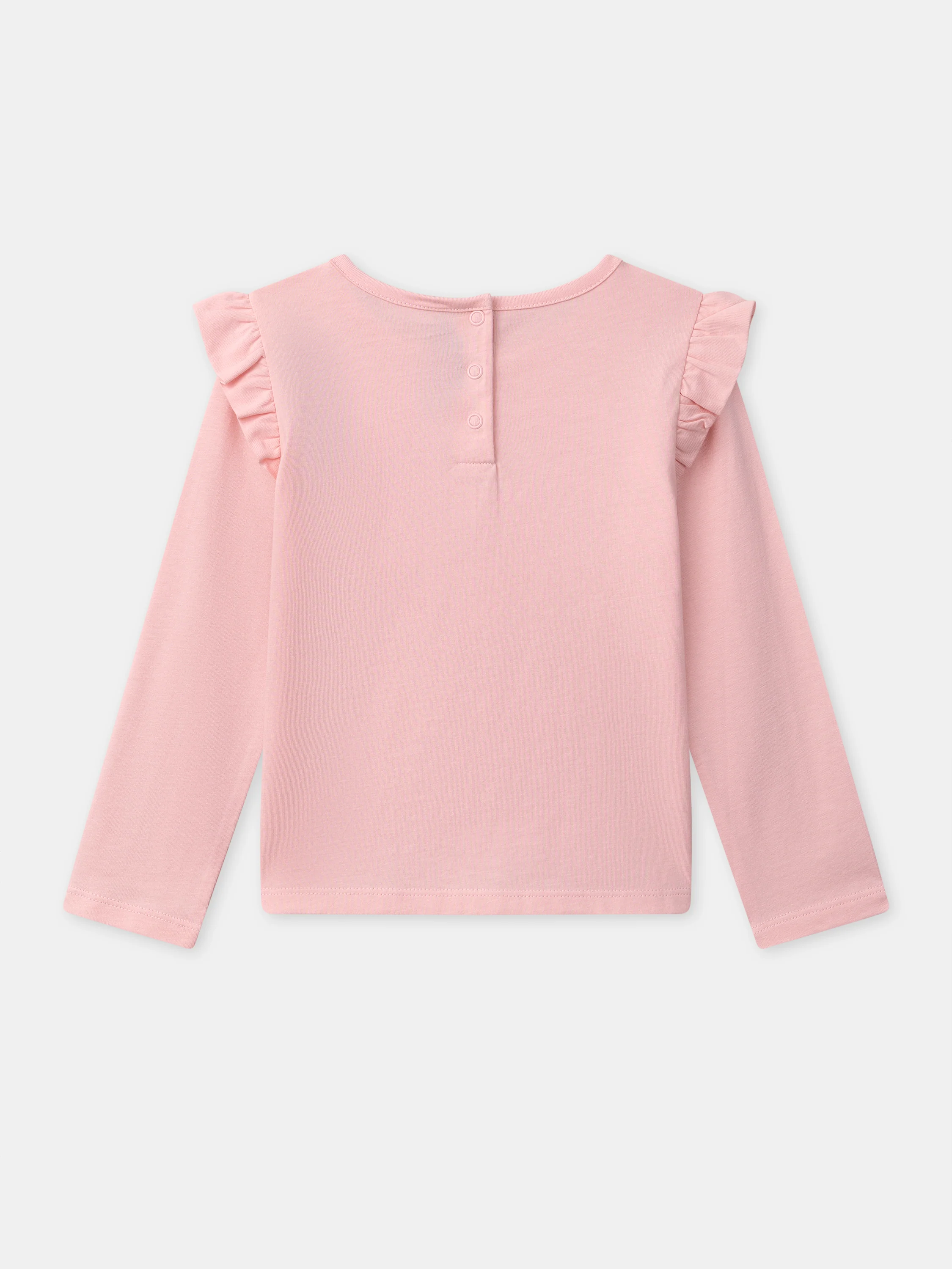 T-shirt rose imprimé et manches longues Fille - Image 4