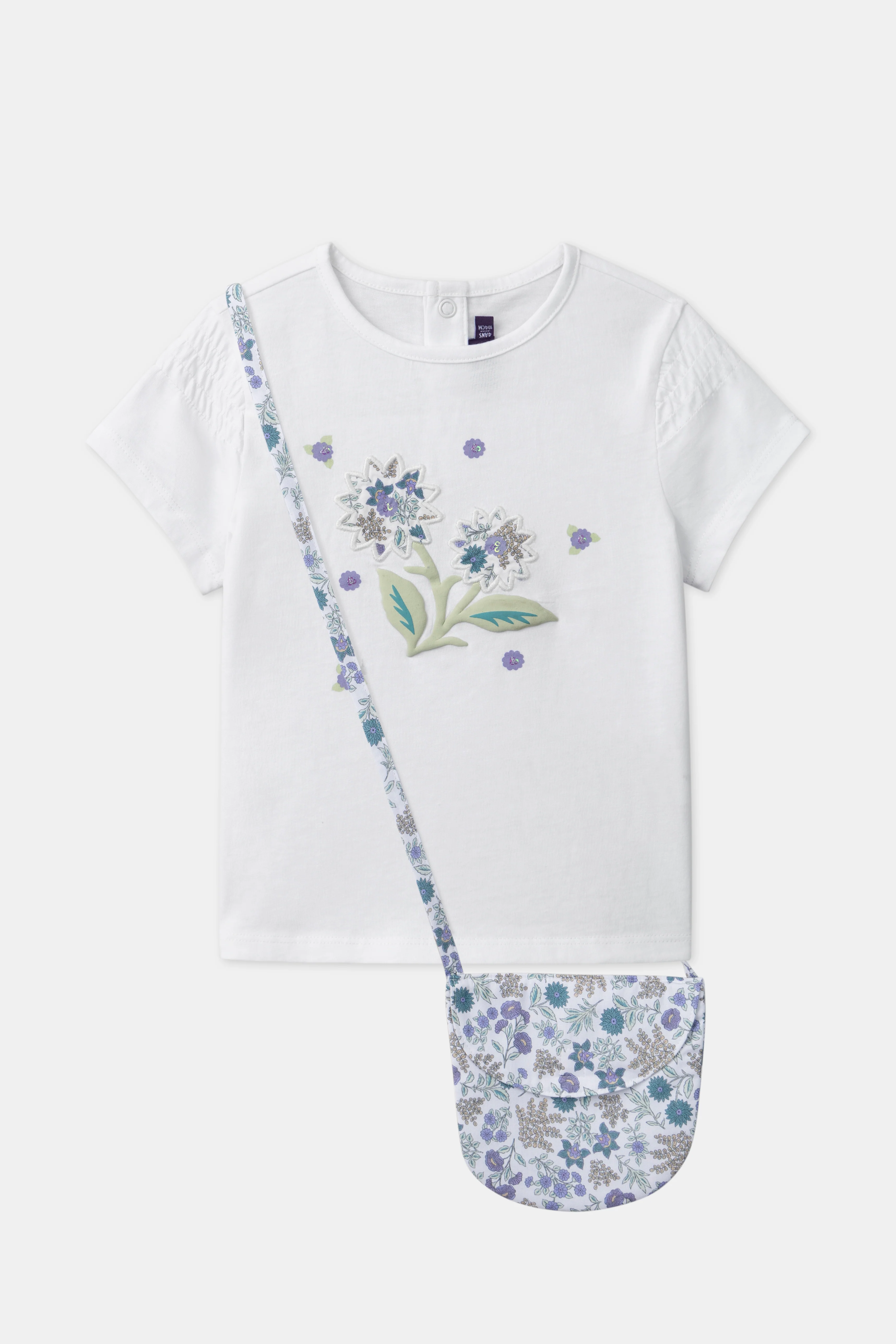 T-shirt sac à fleurs