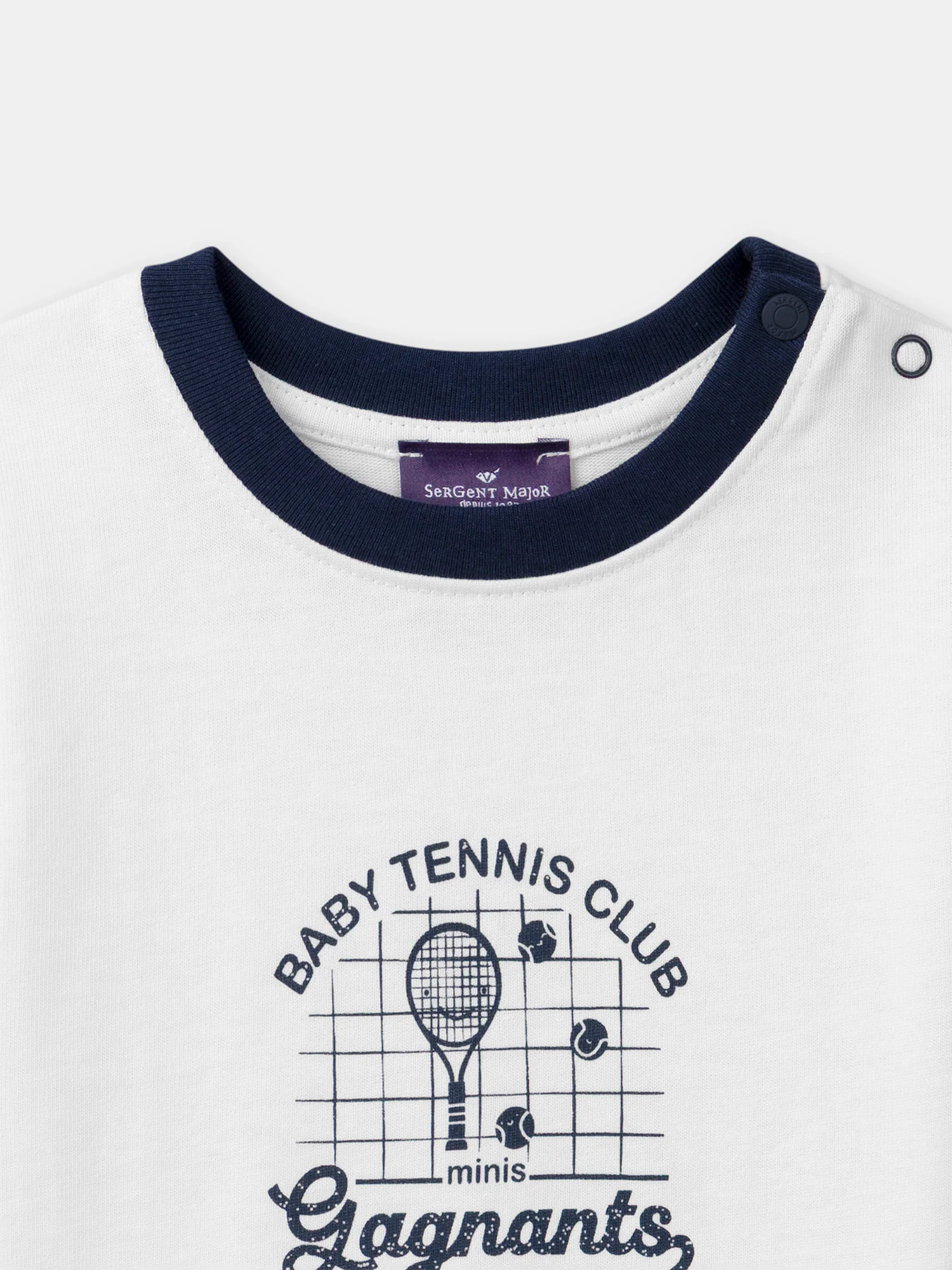 T-shirt écru à motif tennis Bébé Garçon - Image 5