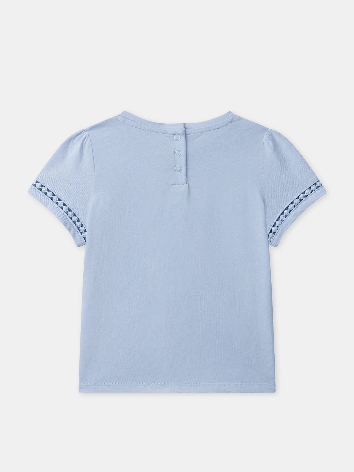 T-shirt bleu ciel Fille - Image 4