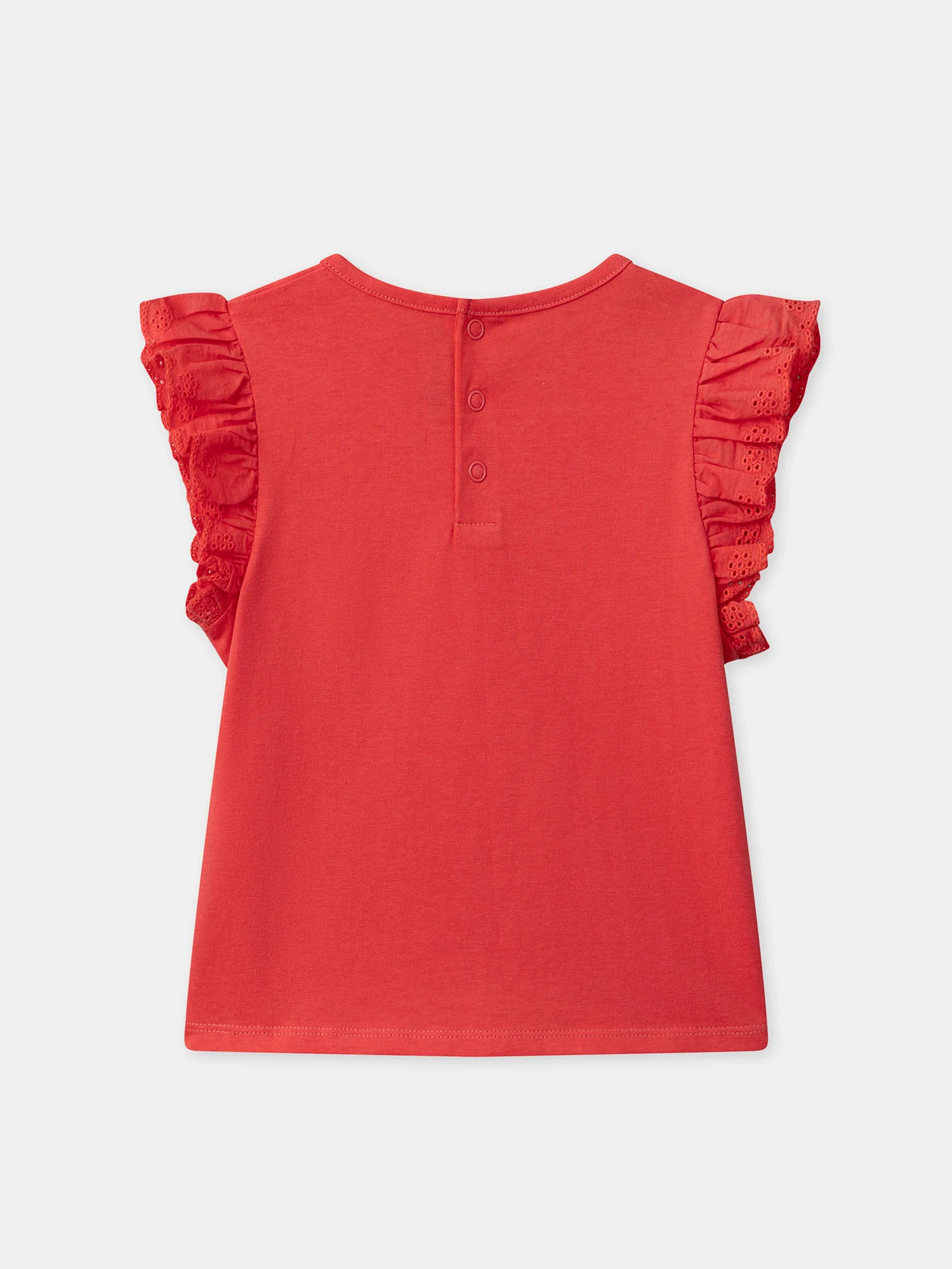 T-shirt rose à volants Fille - Image 4