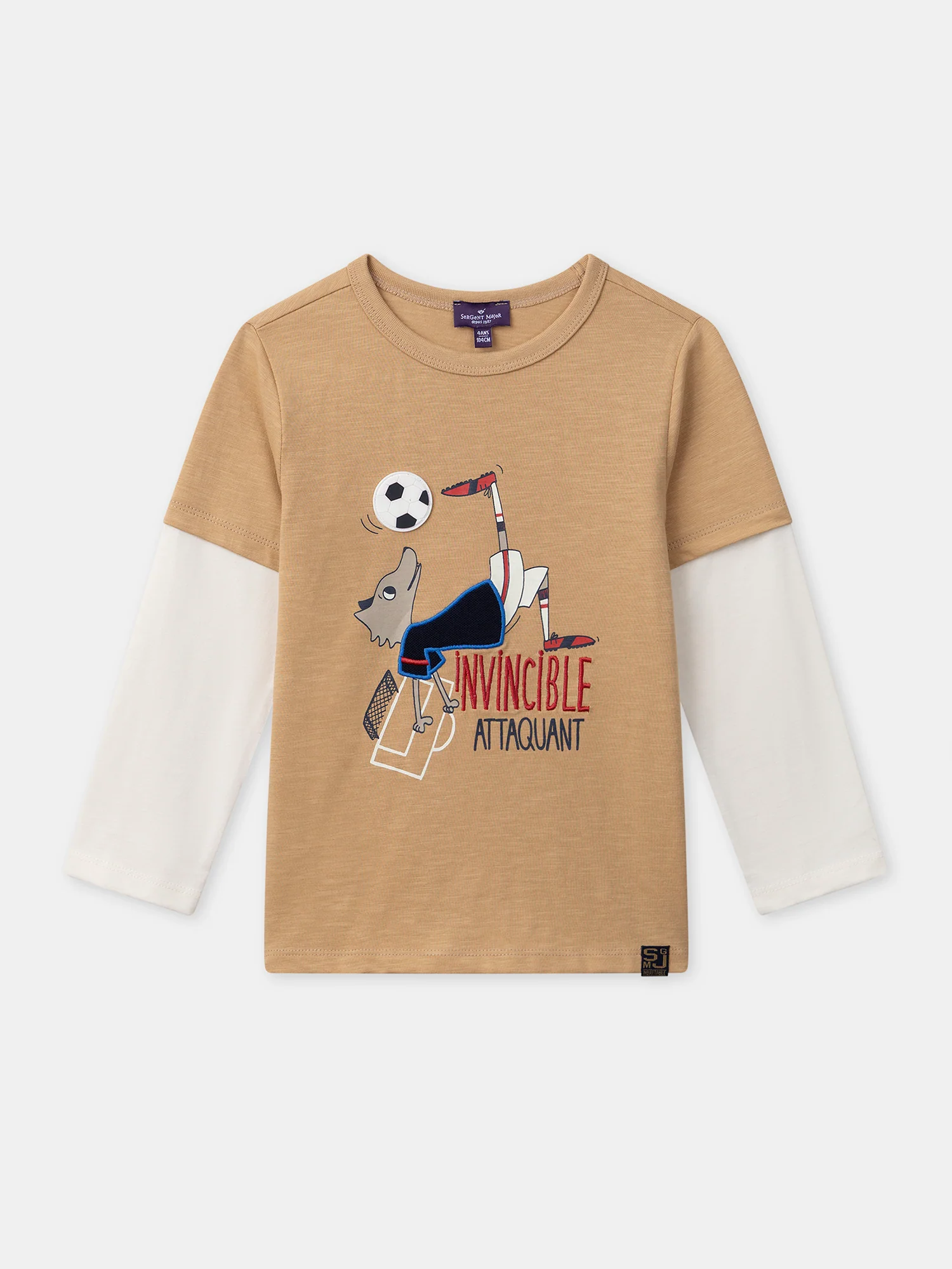 Tee Shirt Manches Longues Beige