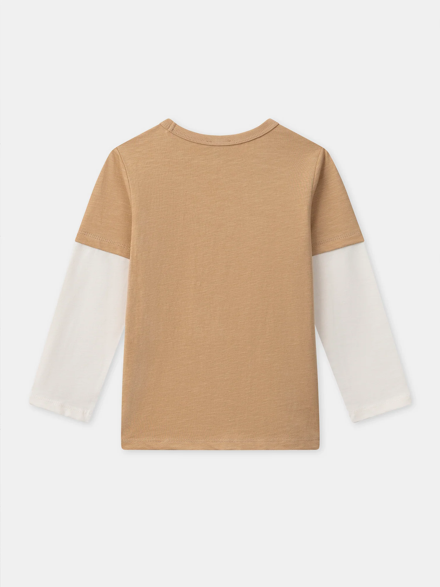 Tee Shirt Manches Longues Beige - Image 3