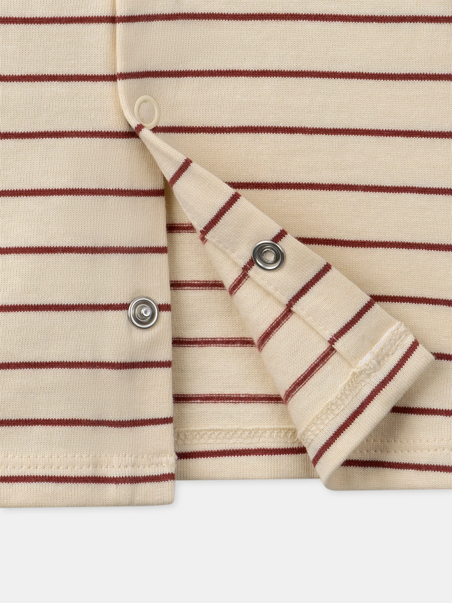 T-shirt écru à rayures rouges et manches longues Bébé Garçon - Image 6
