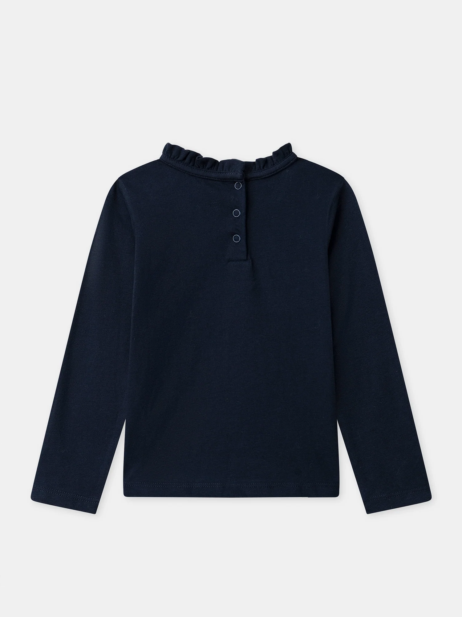 T-shirt à manches longues bleu marine et motif étoile doré Fille - Image 7