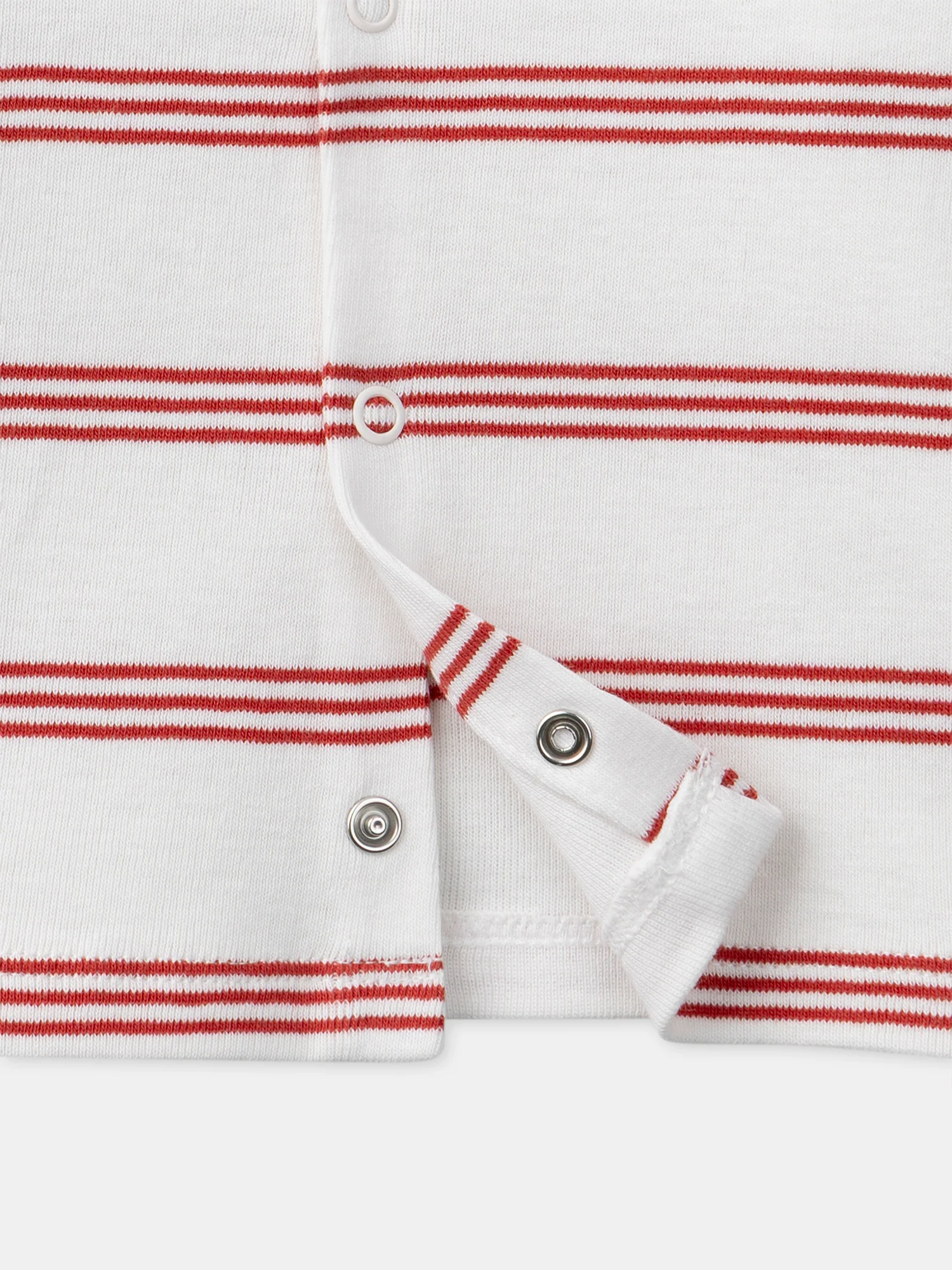 T-shirt à rayures rouges et manches longues Bébé Garçon - Image 3