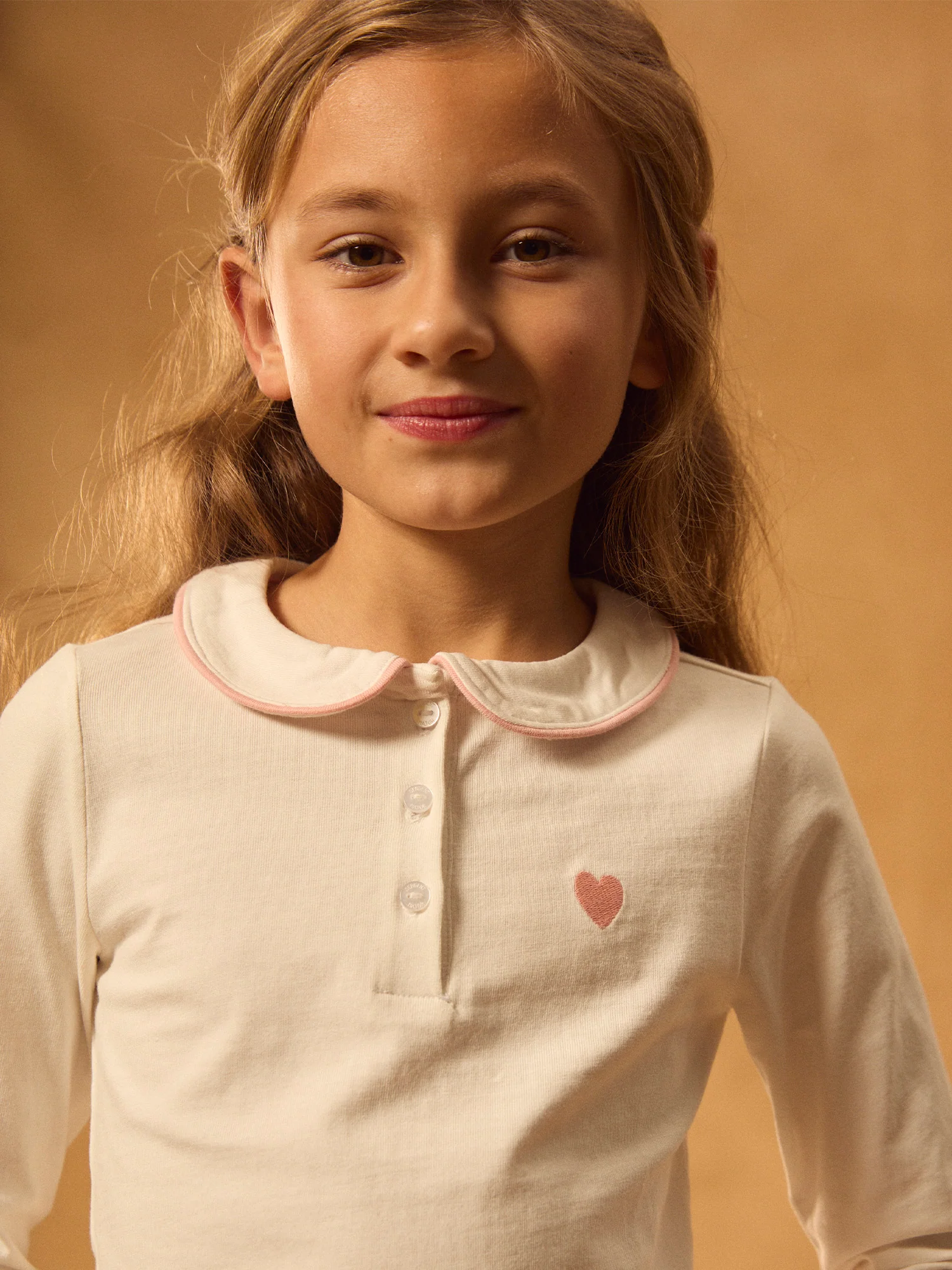 T-shirt écru à manches longues Fille - Image 3