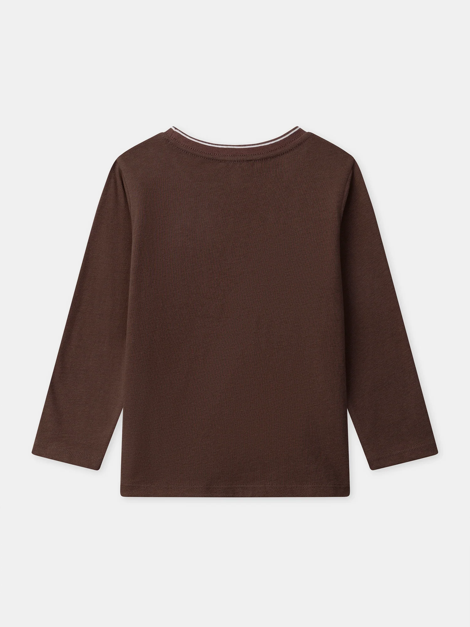 T-shirt marron imprimé dinosaure à manches longues Garçon - Image 5