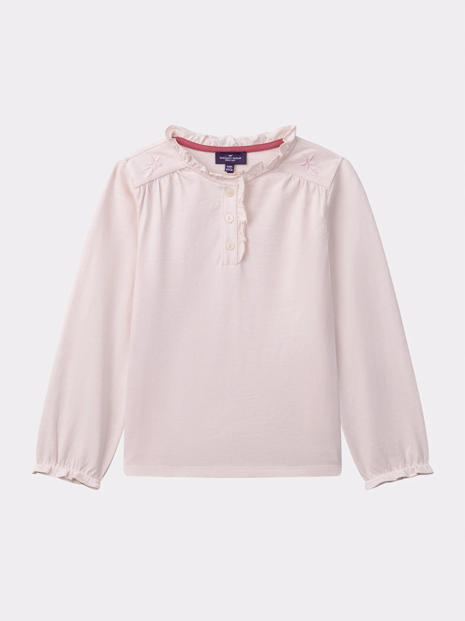 T-shirt rose à manches longues Fille