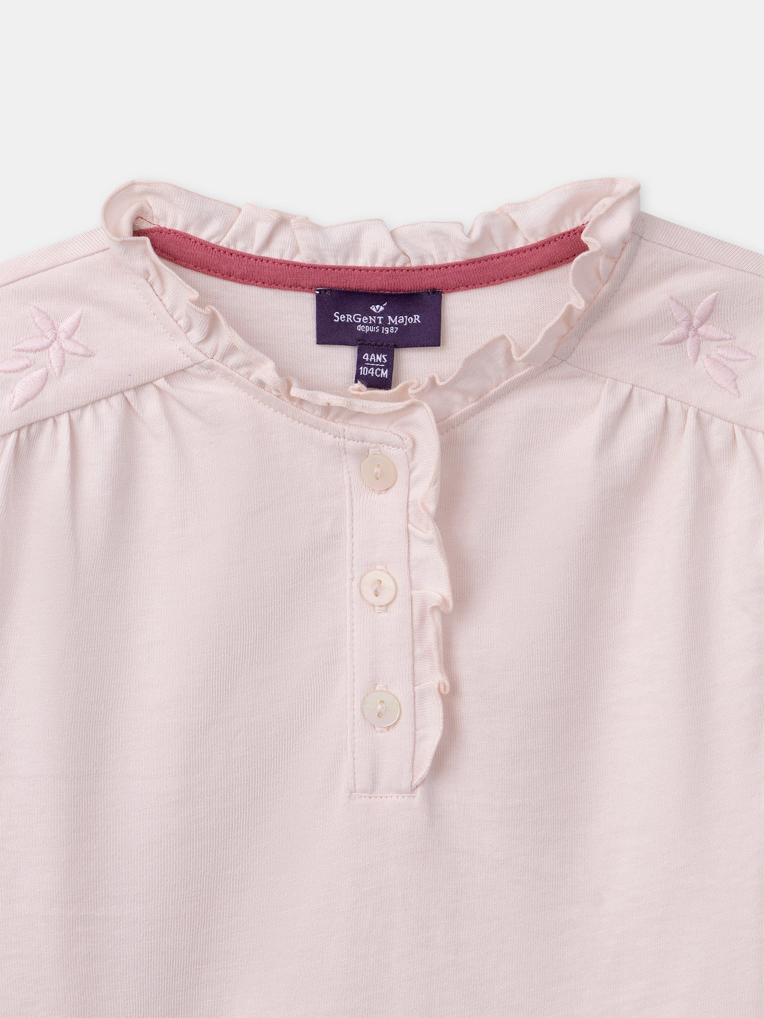 T-shirt rose à manches longues Fille - Image 2