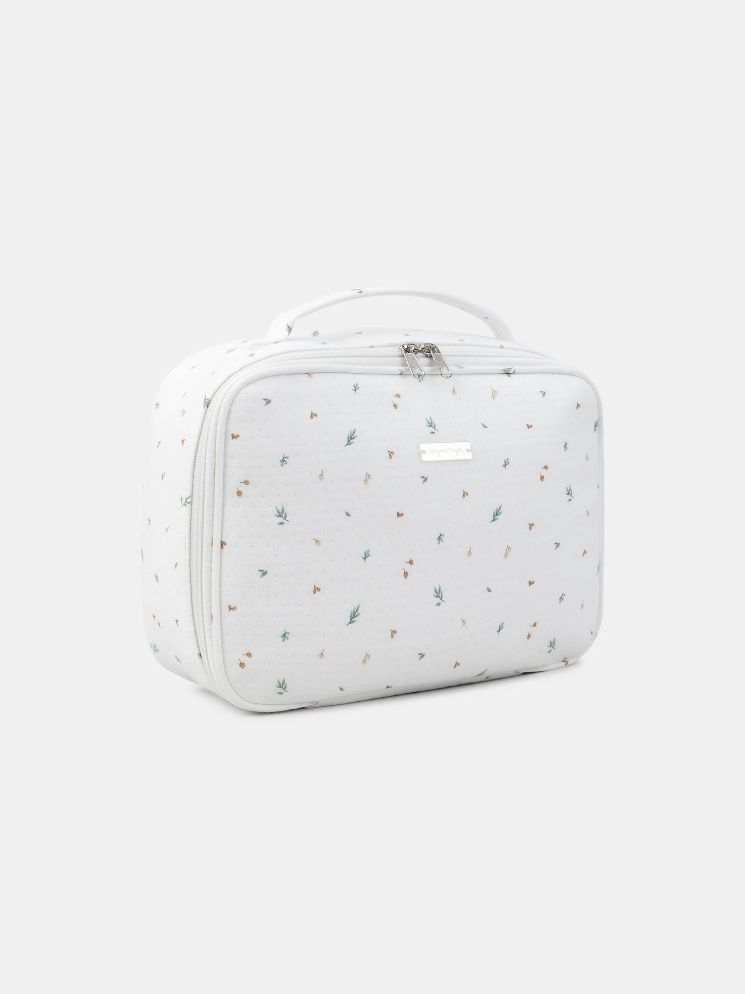 Valise écru imprimé feuillages Naissance Mixte - Image 2