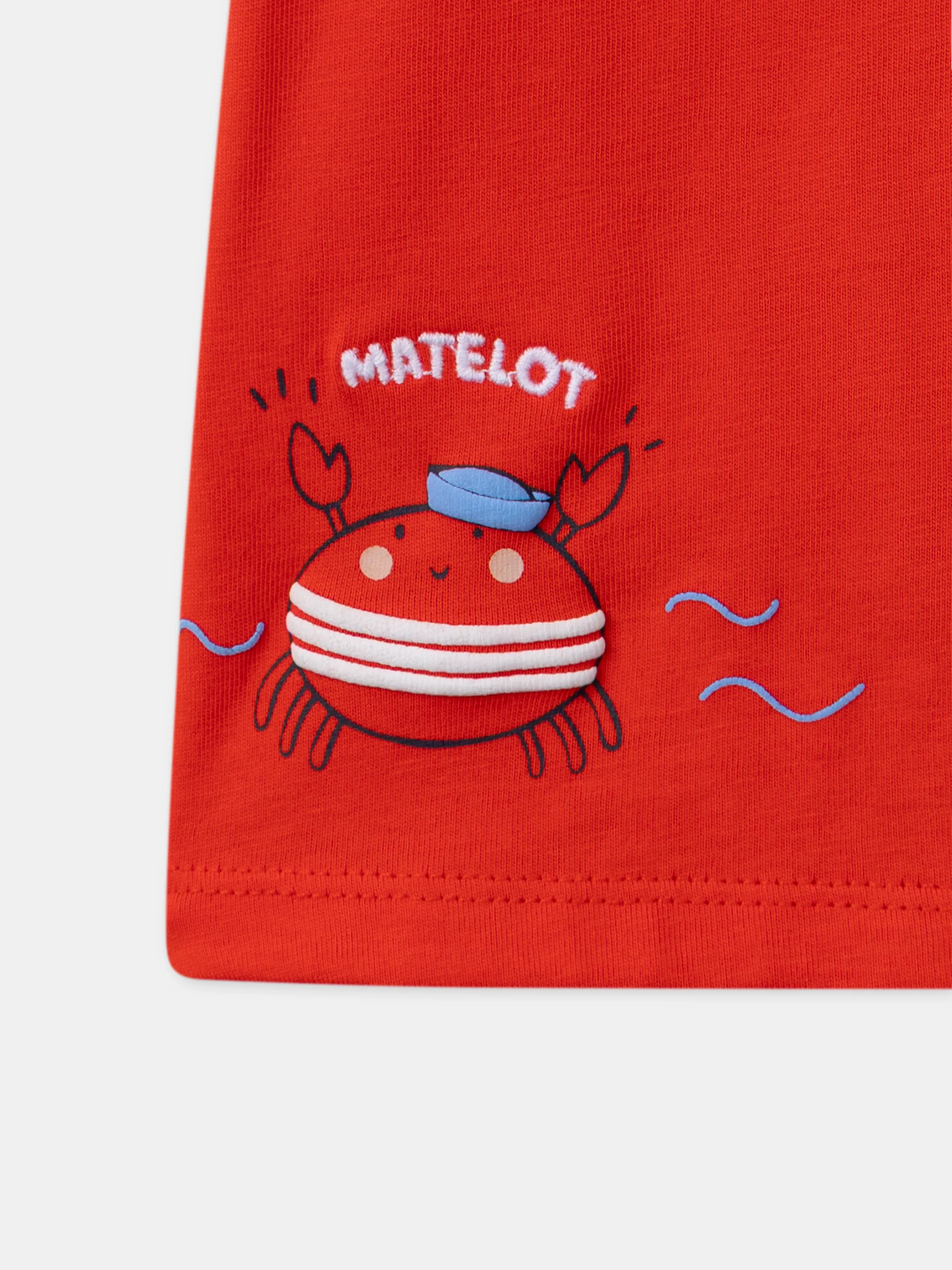 Tshirt rouge crabe et homard - Image 3