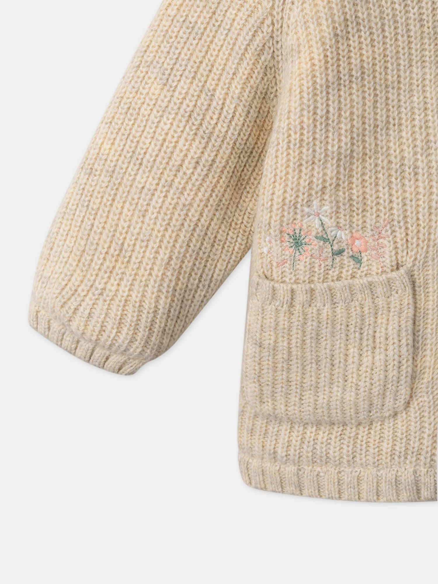 Veste à capuche en tricot  fourré - Image 4