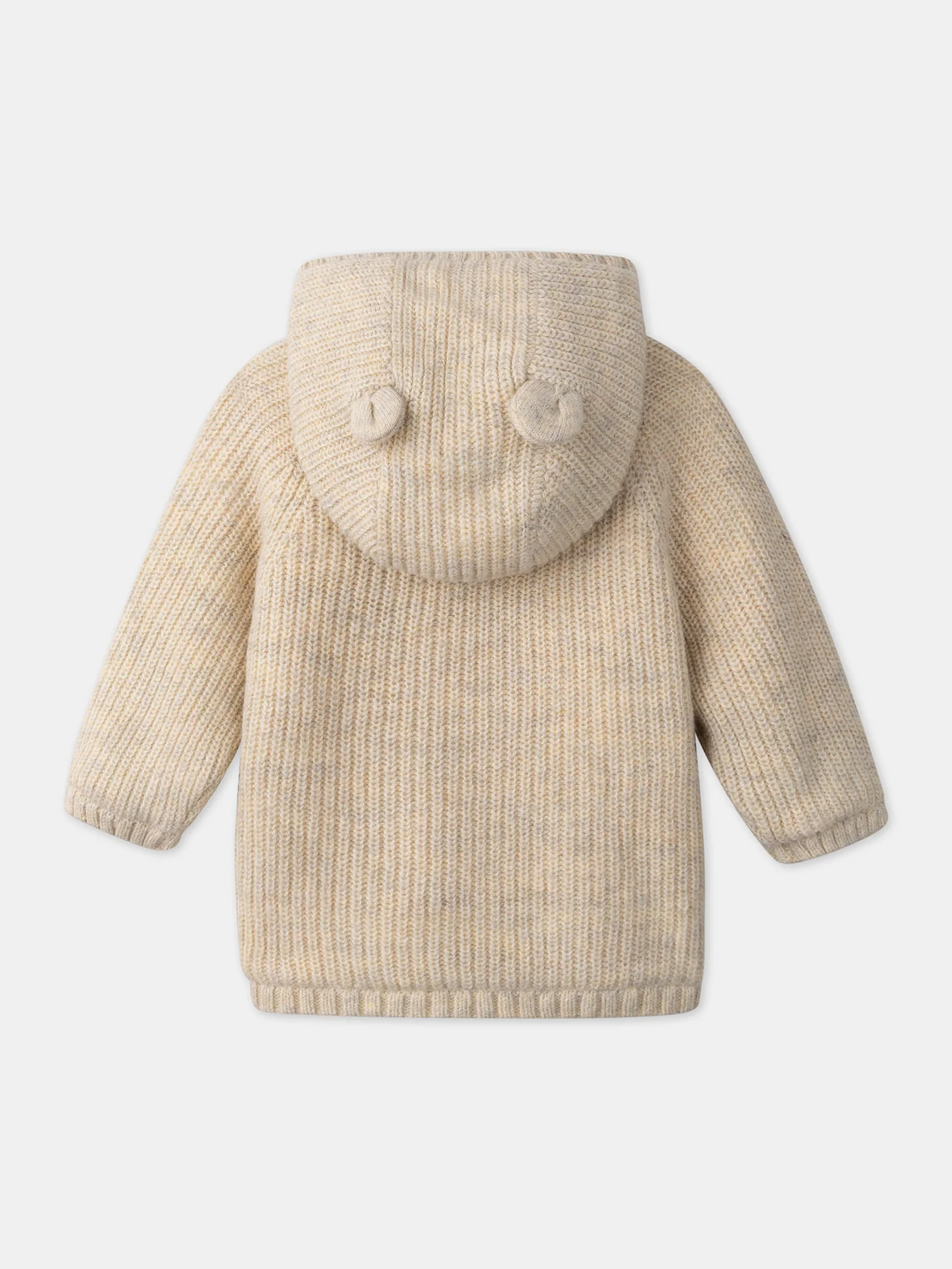 Veste à capuche en tricot  fourré - Image 5