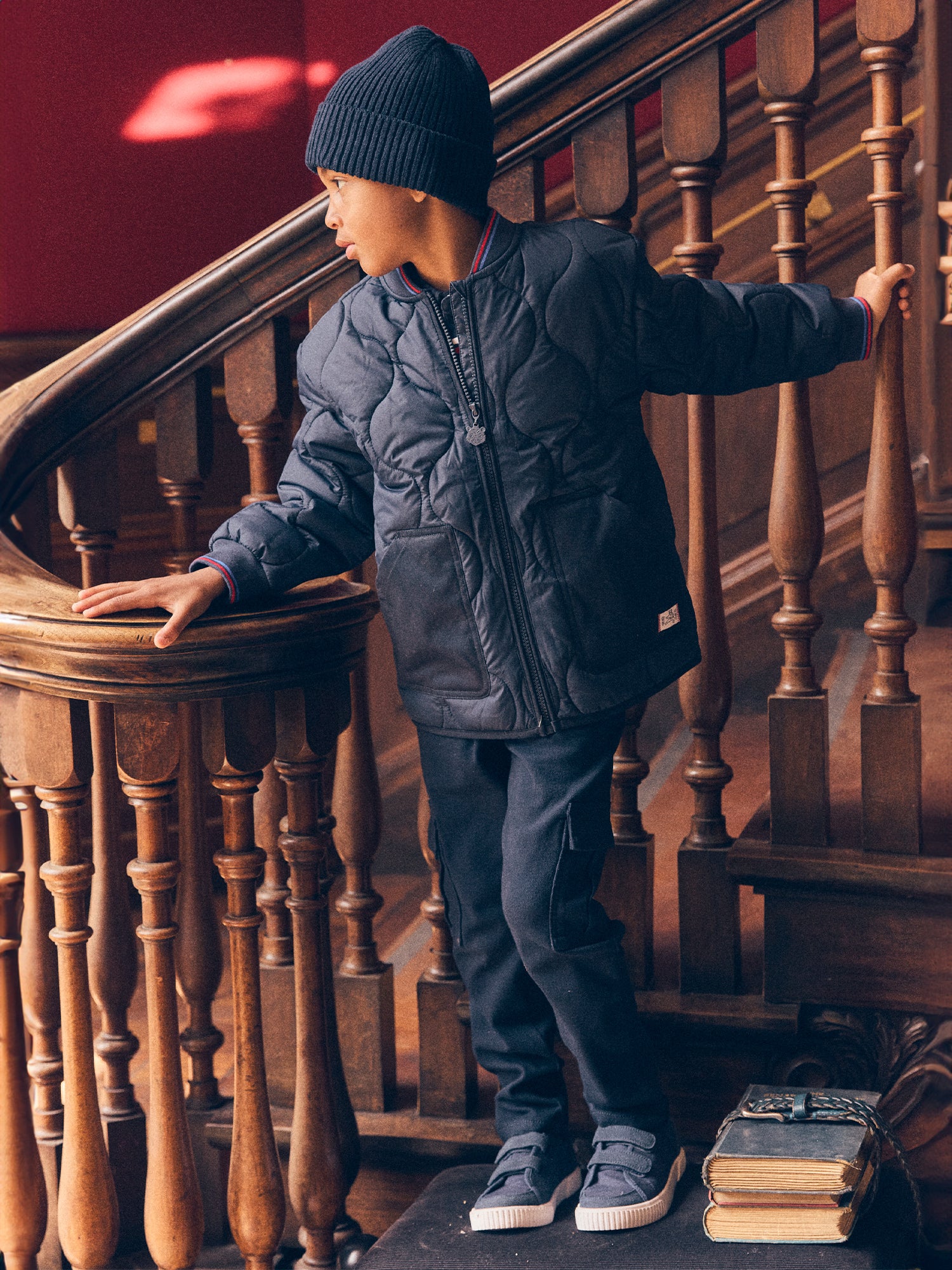 Veste bleu marine matelassée Garçon - Image 4