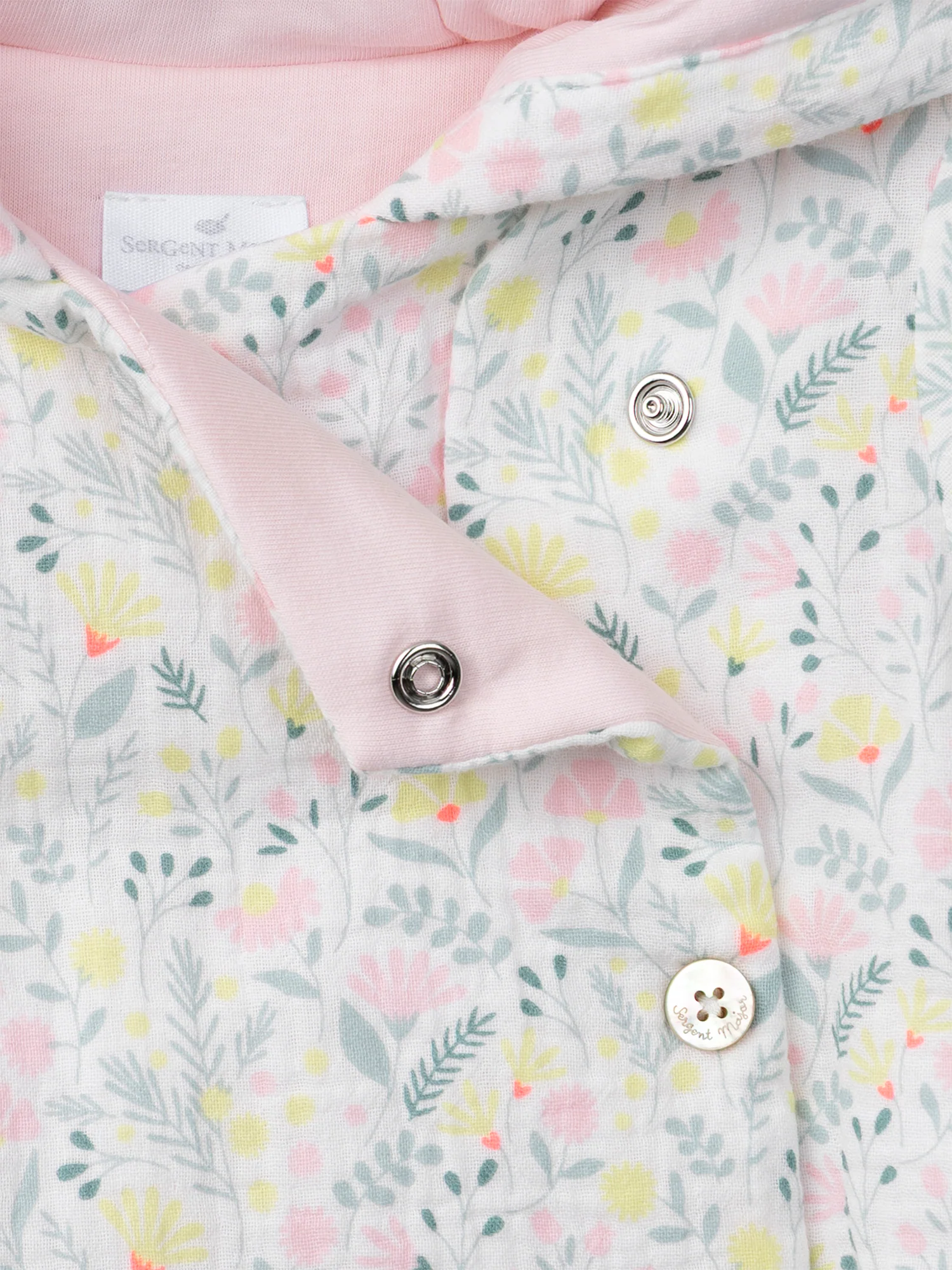 Veste à capuche imprimé fleuri Naissance Fille - Image 3
