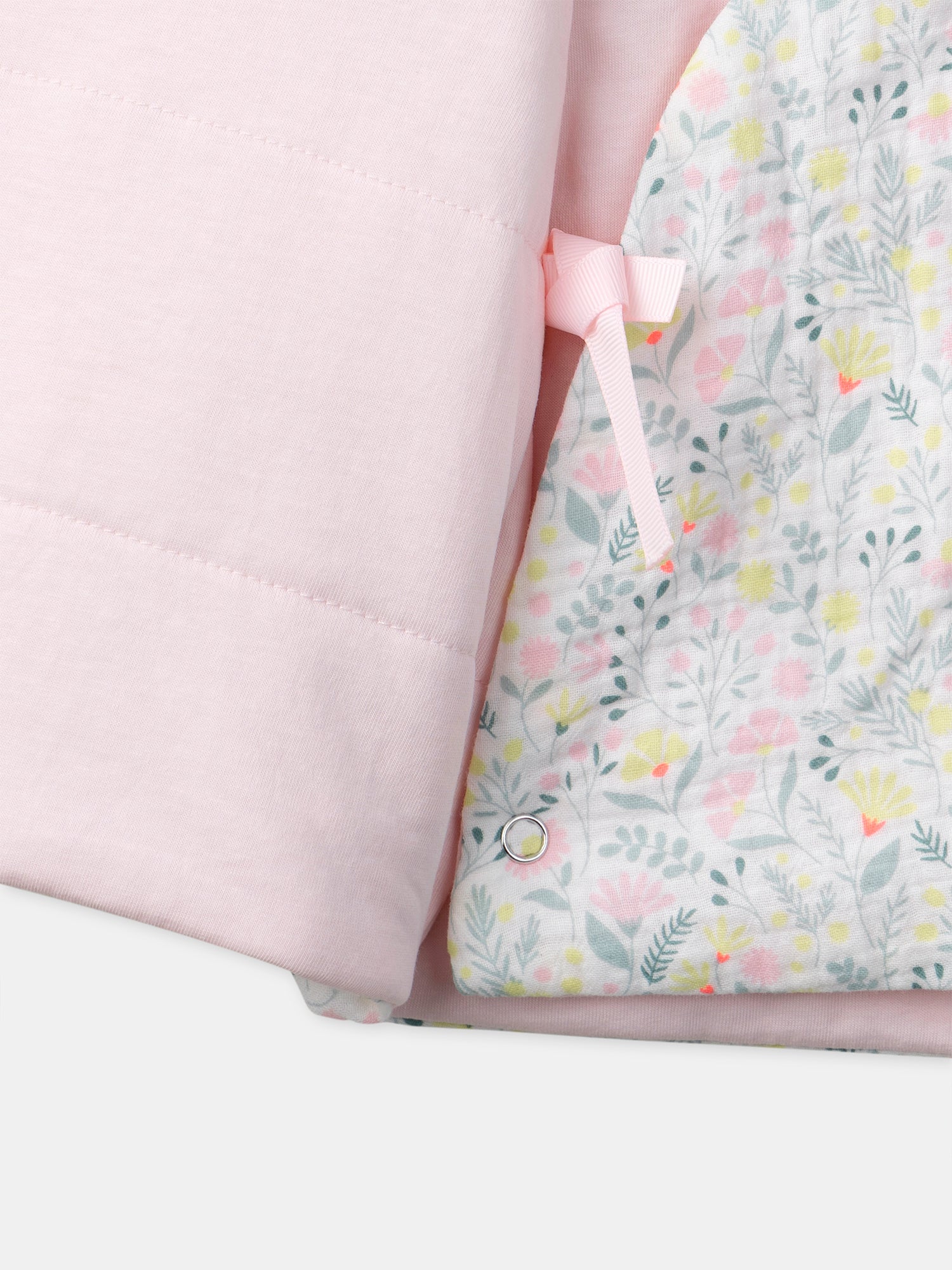 Veste à capuche imprimé fleuri Naissance Fille - Image 4
