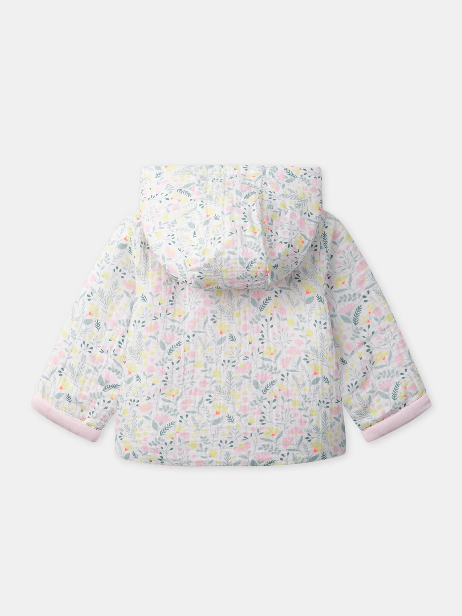 Veste à capuche imprimé fleuri Naissance Fille - Image 5