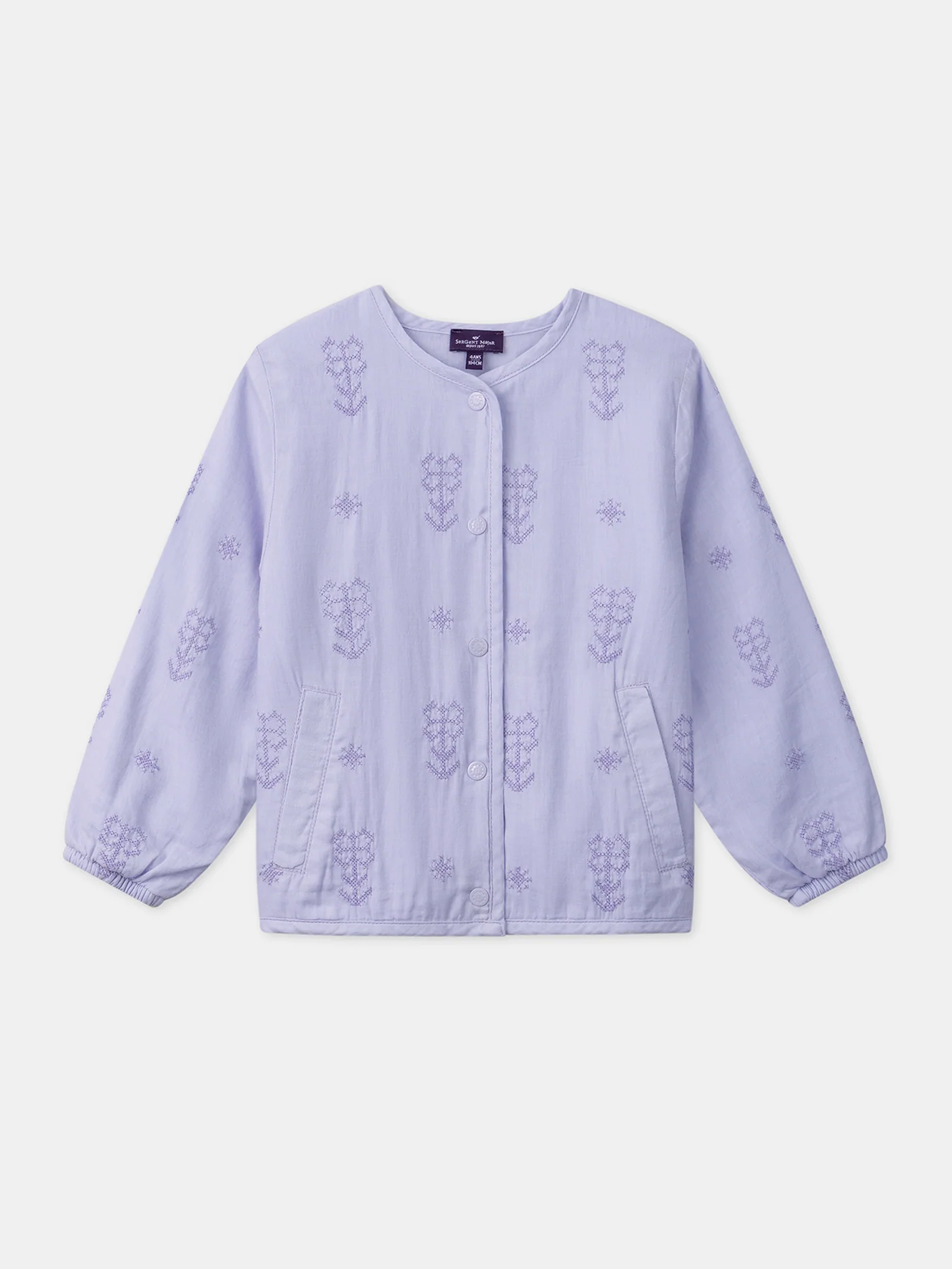 Veste violette brodée